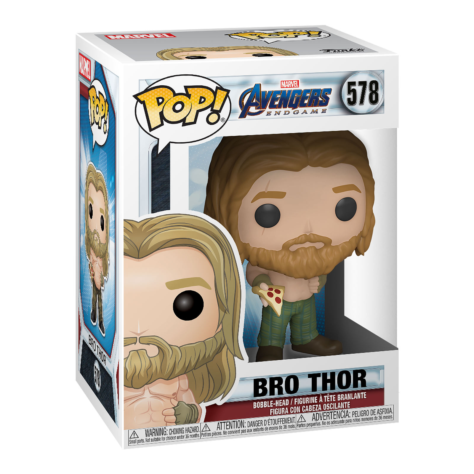 Avengers - Bro Thor mit Pizza Endgame Funko Pop Wackelkopf-Figur
