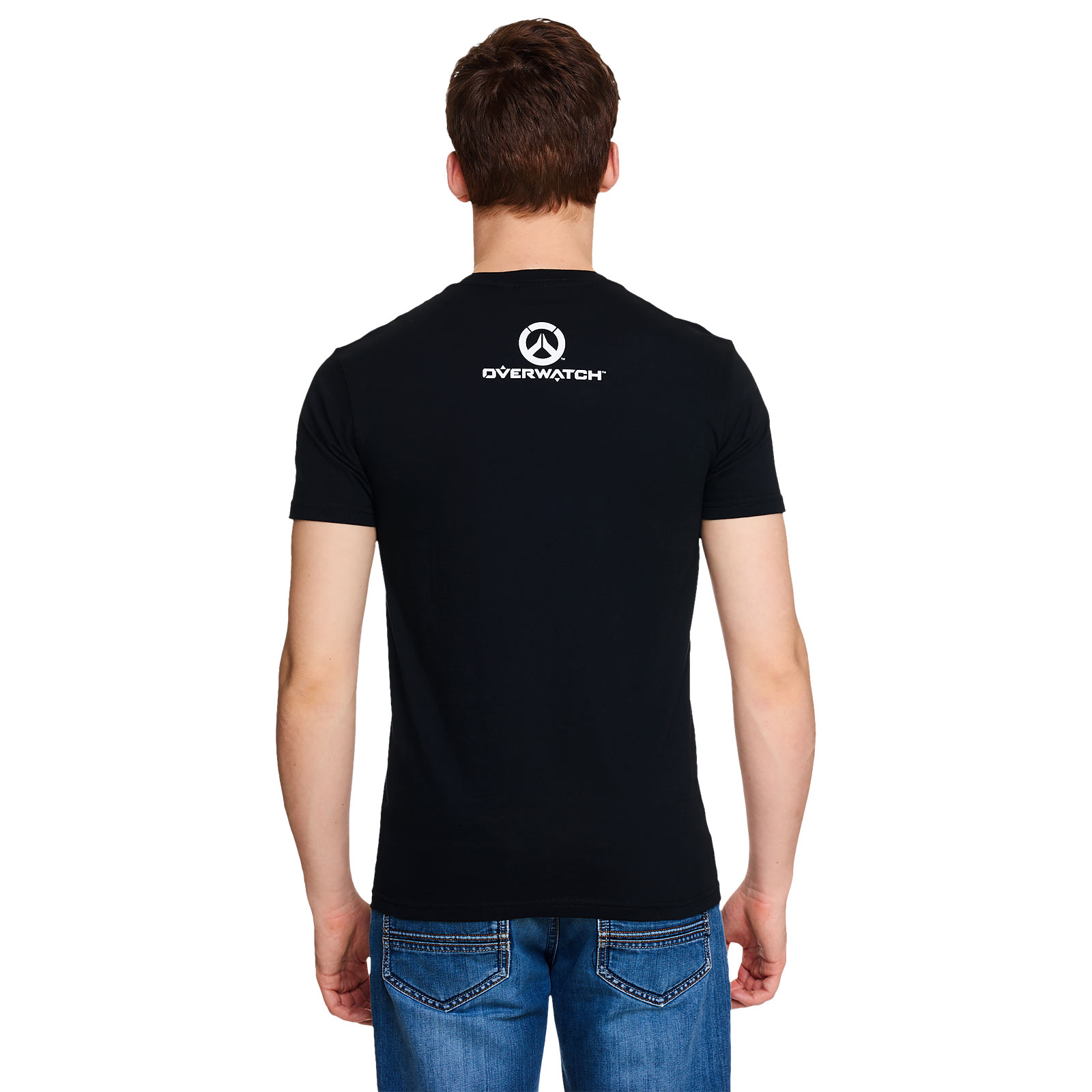Overwatch - Tracer Spray Logo T-Shirt schwarz