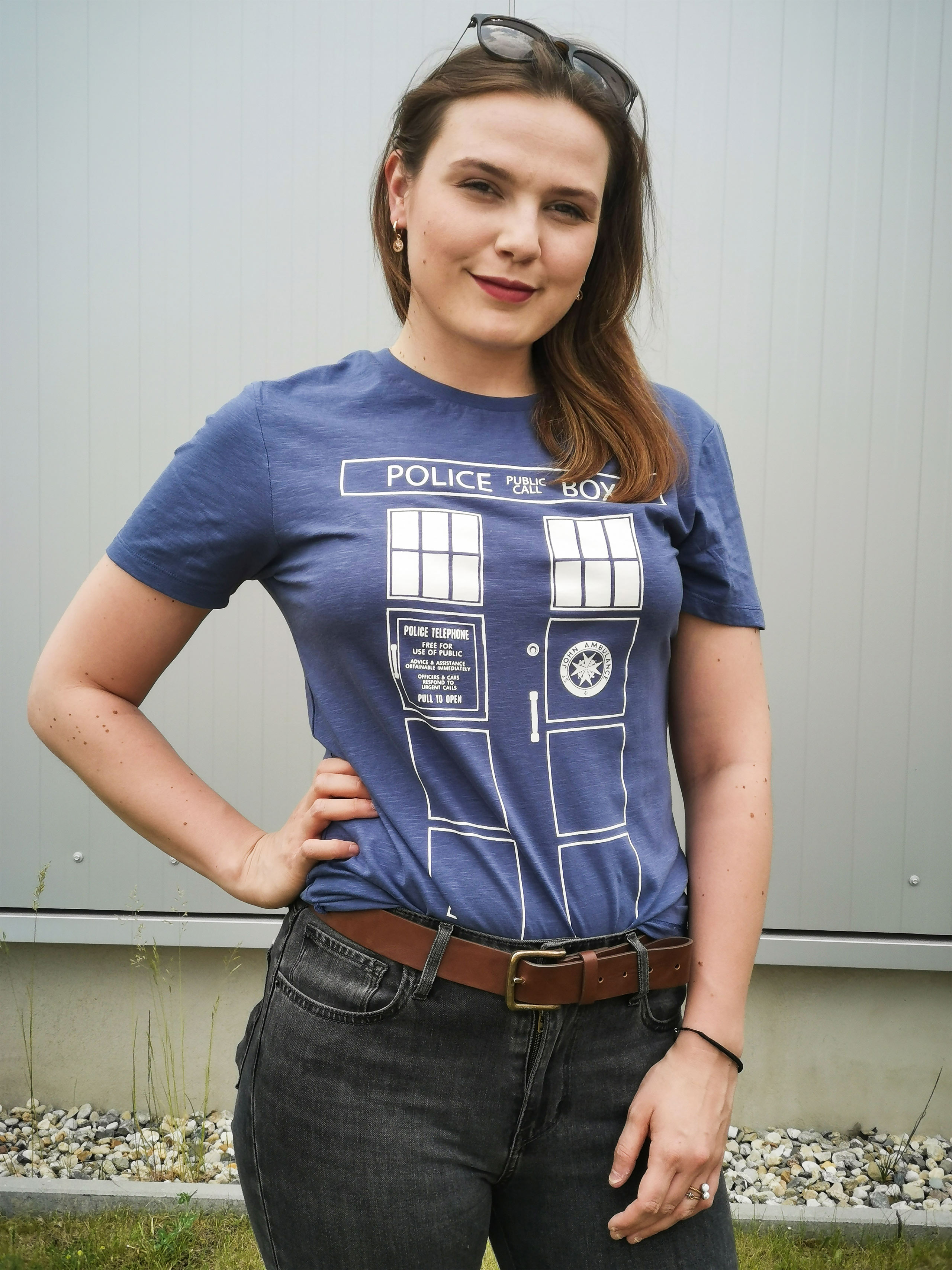 Tardis Police Box T-Shirt blau - Doctor Who
