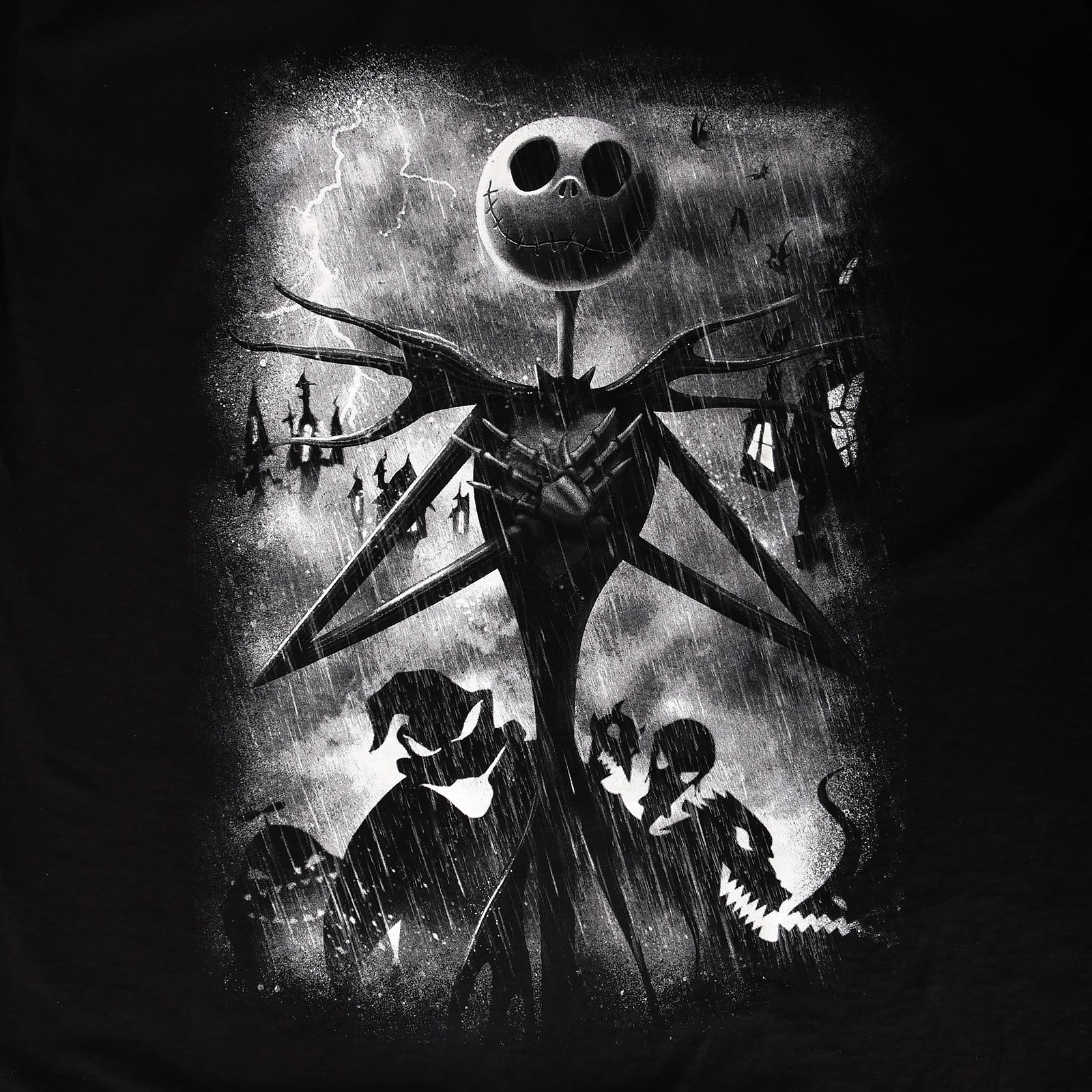 Nightmare Before Christmas - Jack Stormy Skies T-Shirt schwarz
