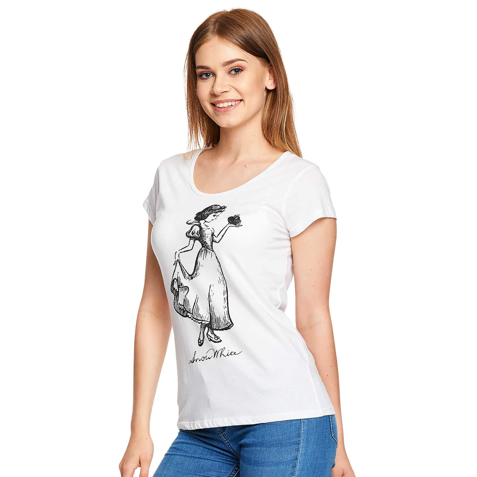 Schneewittchen - Disney Princess T-Shirt Damen weiß