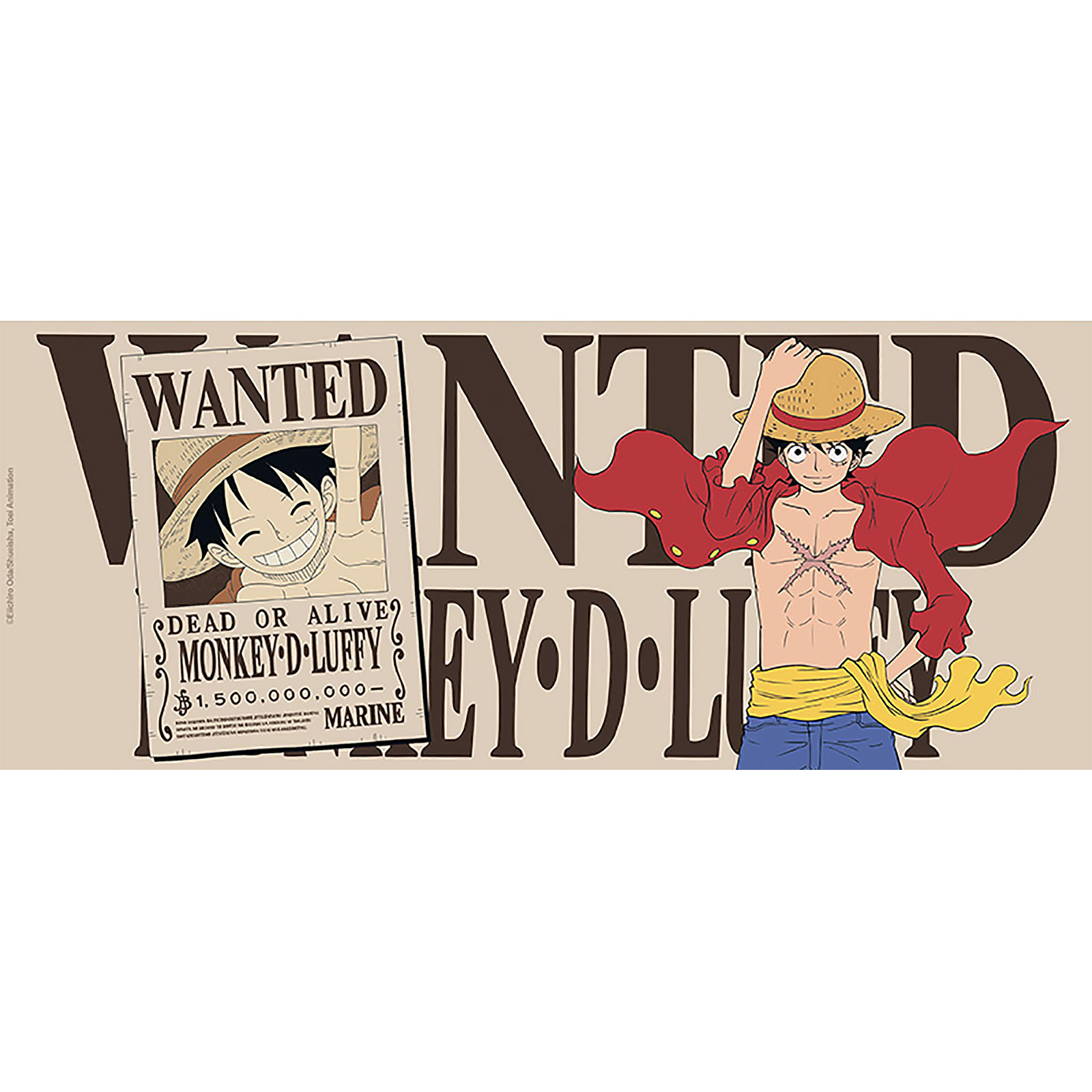 One Piece - Wanted D. Luffy Tasse