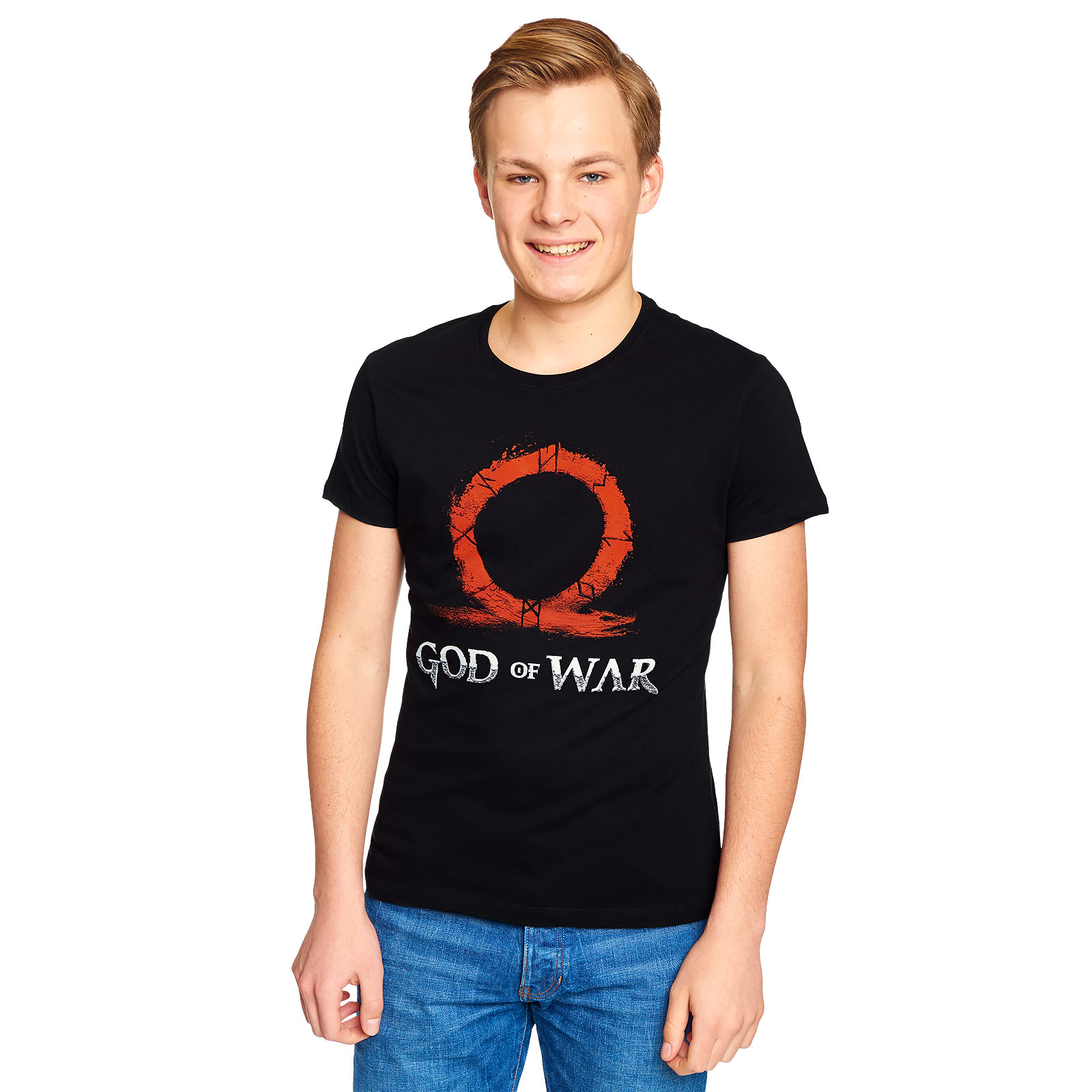 God of War - Red Logo T-Shirt schwarz