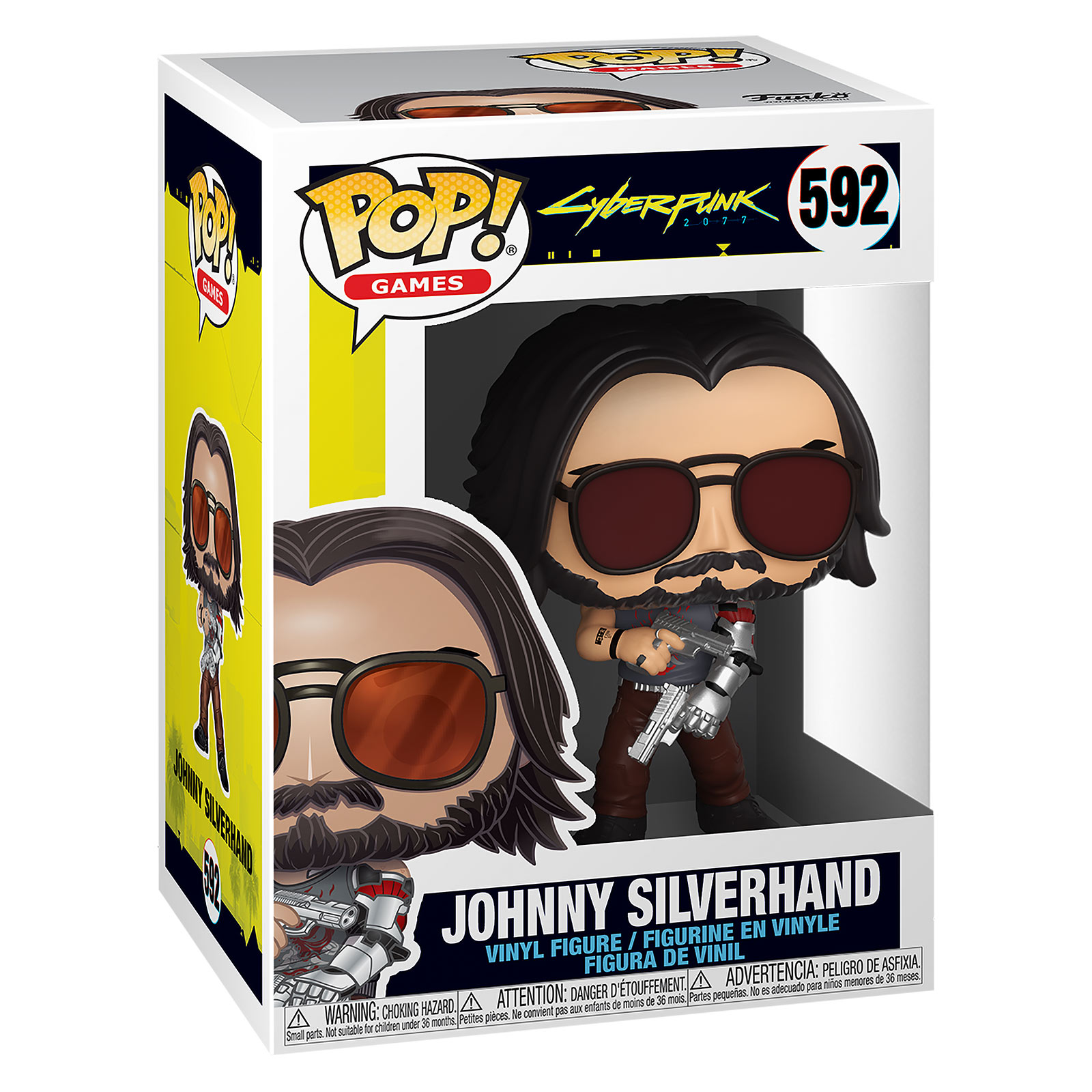 Cyberpunk 2077 - Johnny Silverhand mit Waffe Funko Pop Figur