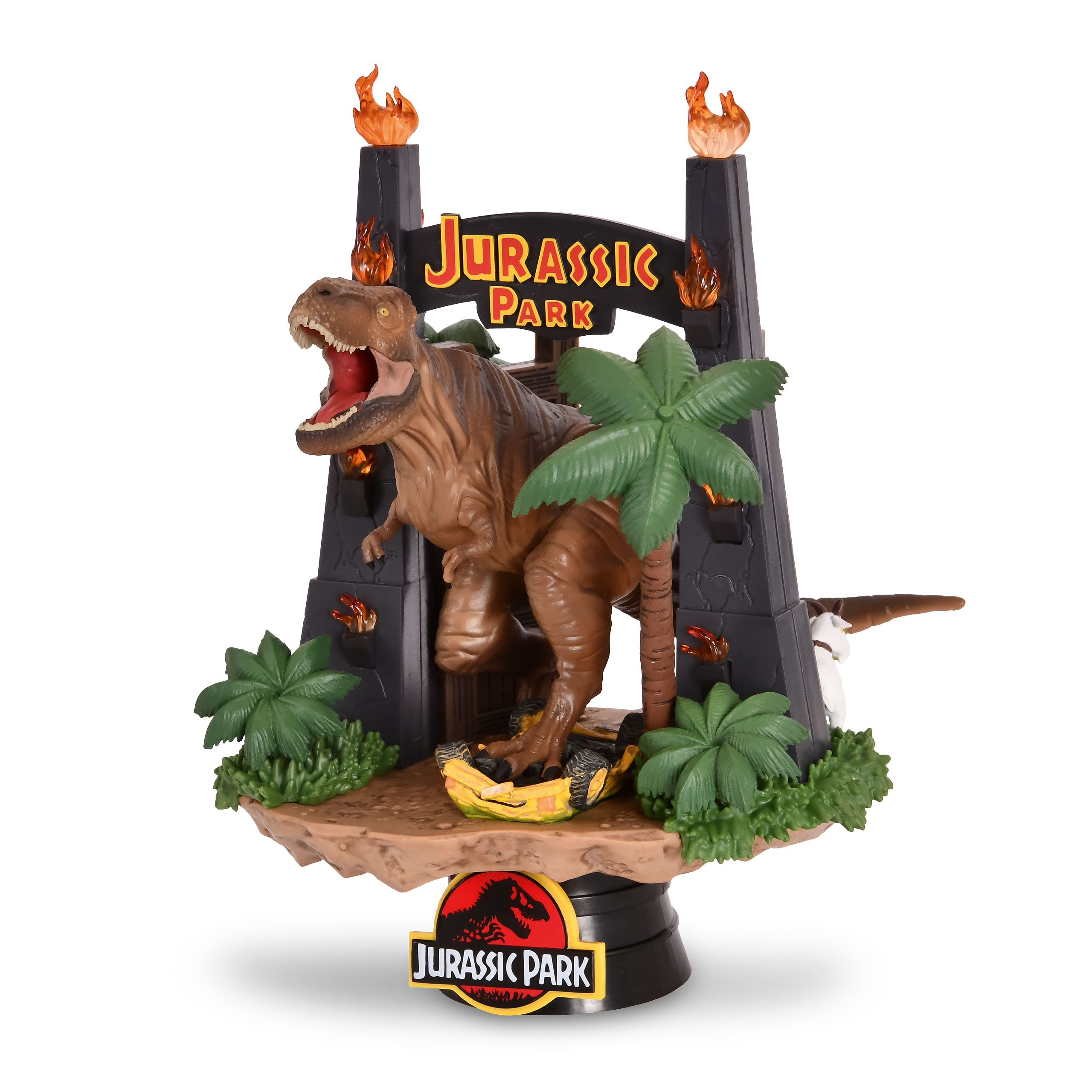 Jurassic Park - Park Gate Diorama mit Lichteffekten