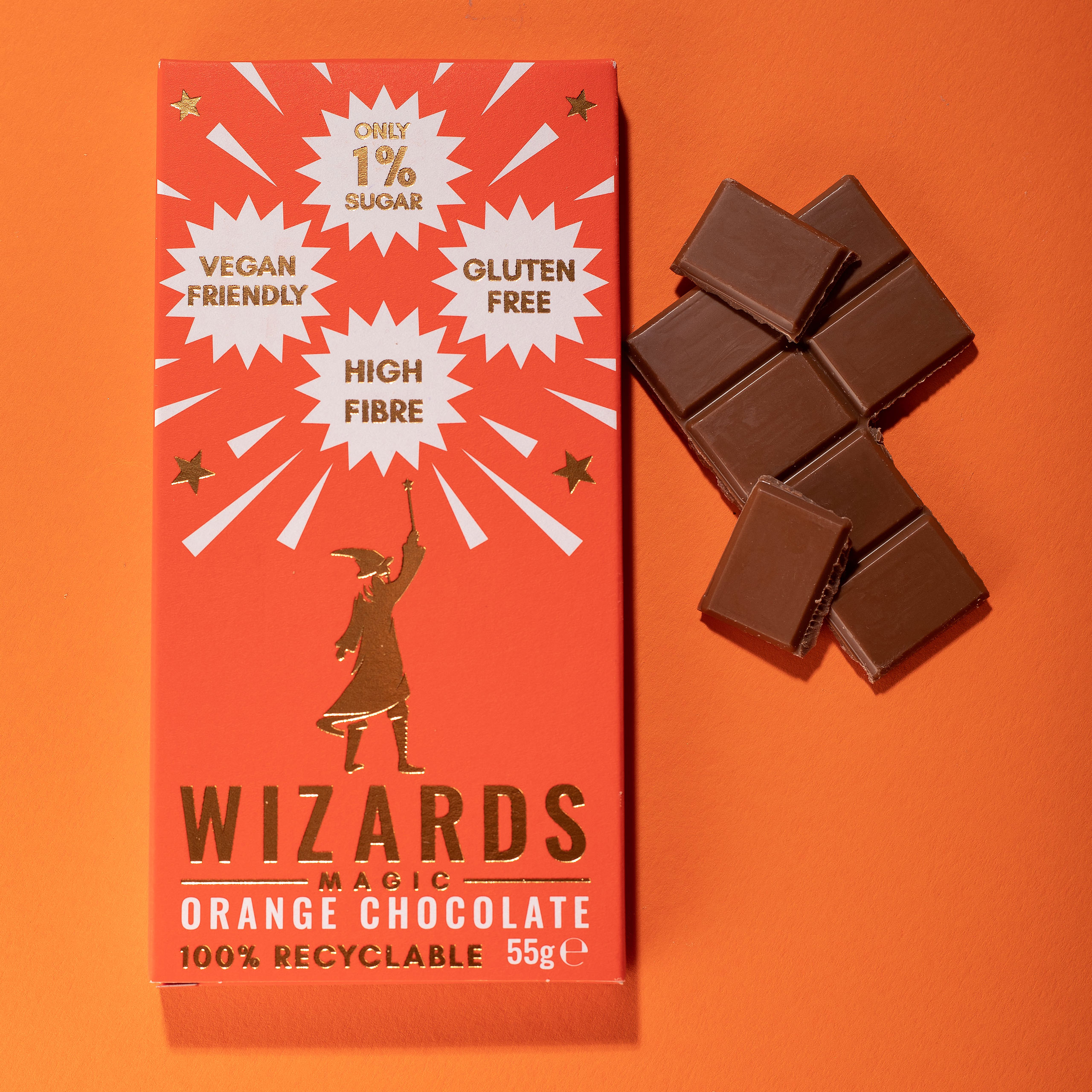 Wizards Magic - Orangen Schokolade 12 Tafeln