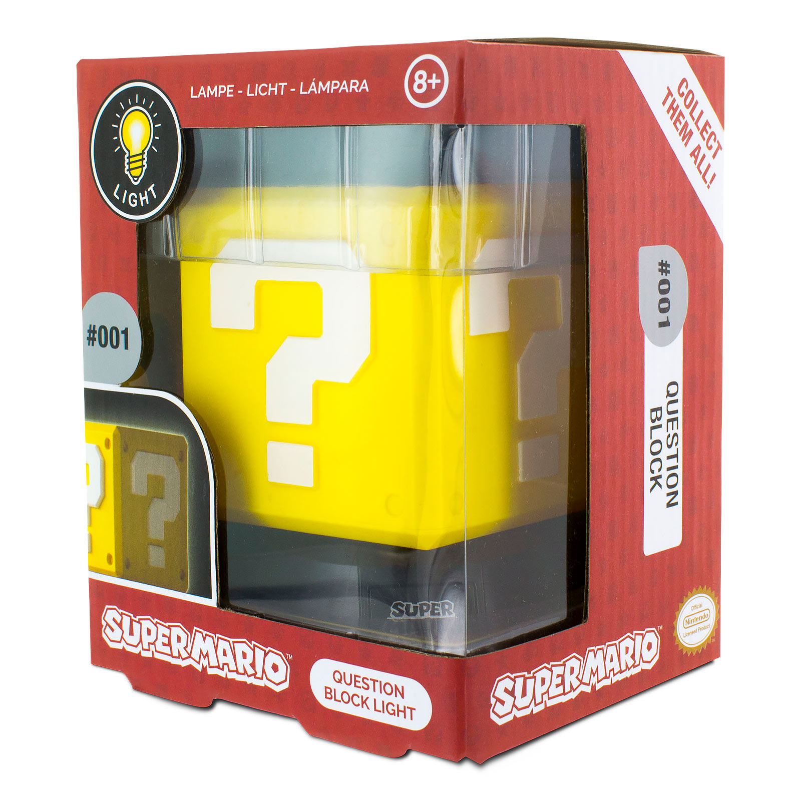 Super Mario - Fragezeichen Block 3D Tischlampe