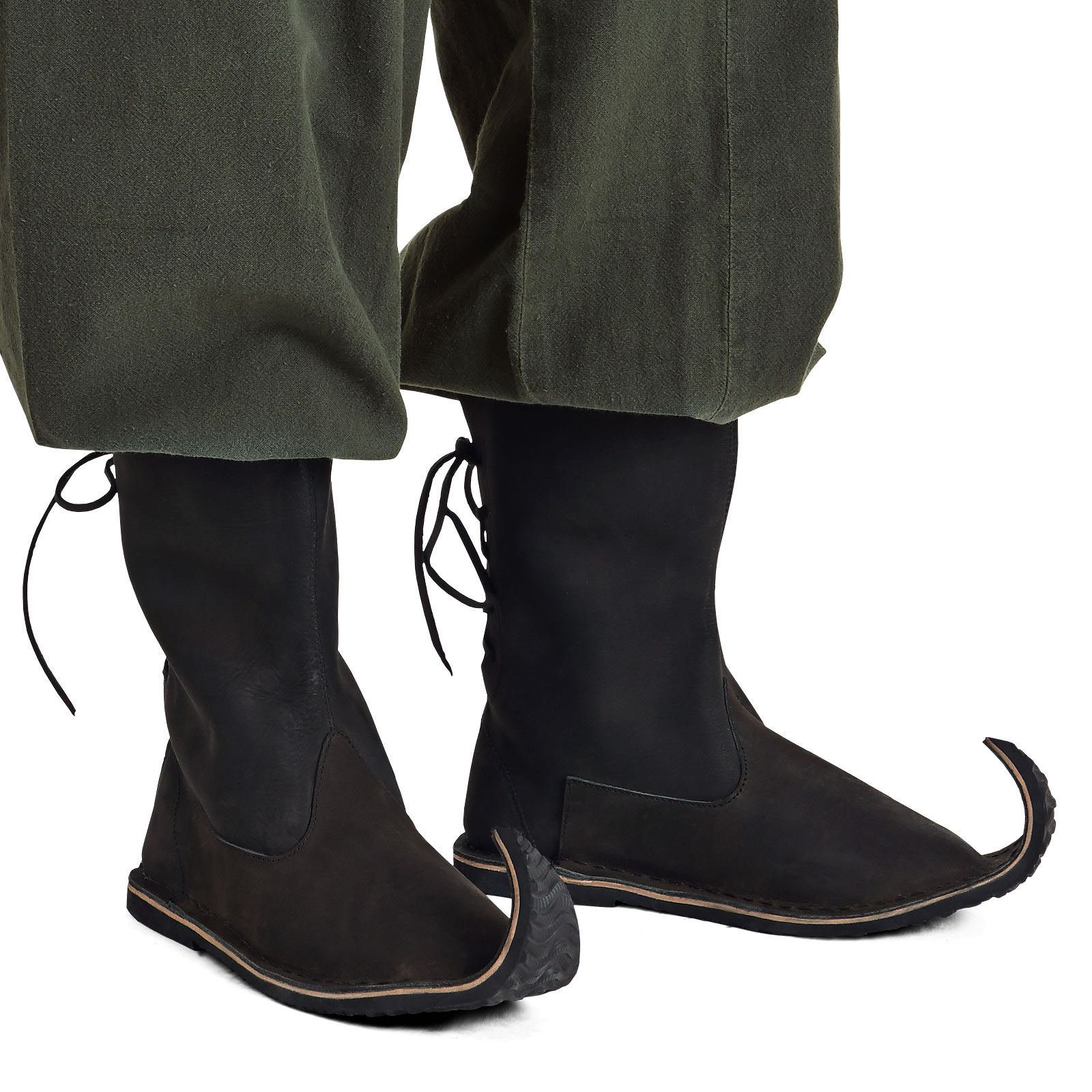 Mittelalter Schnabelstiefel schwarz