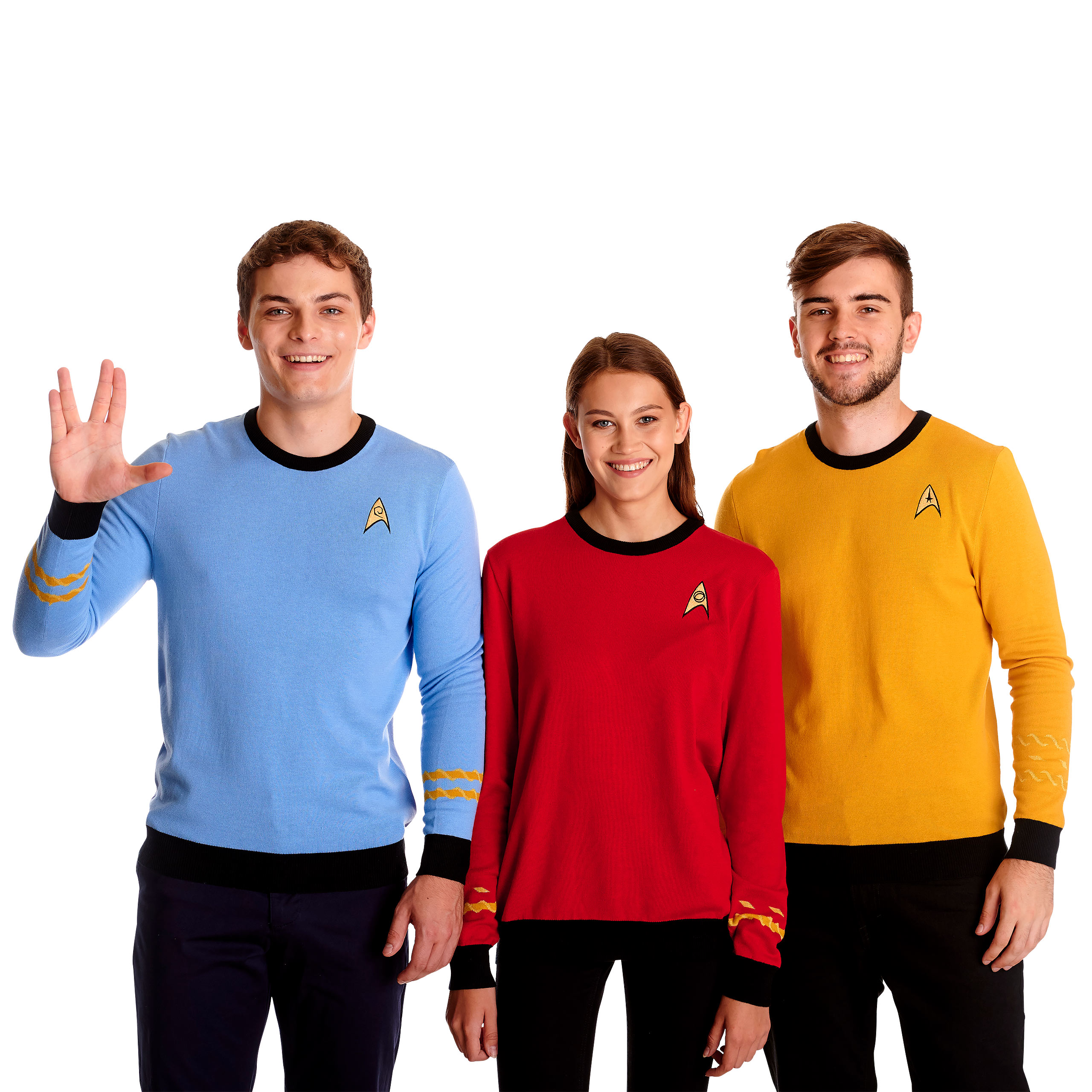 Star Trek - Mister Spock Uniform Strickpullover blau