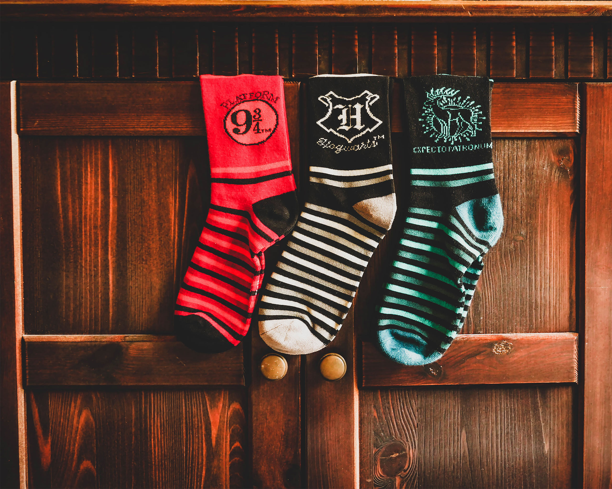 Hogwarts Socken 3er Set in Geschenkbox - Harry Potter