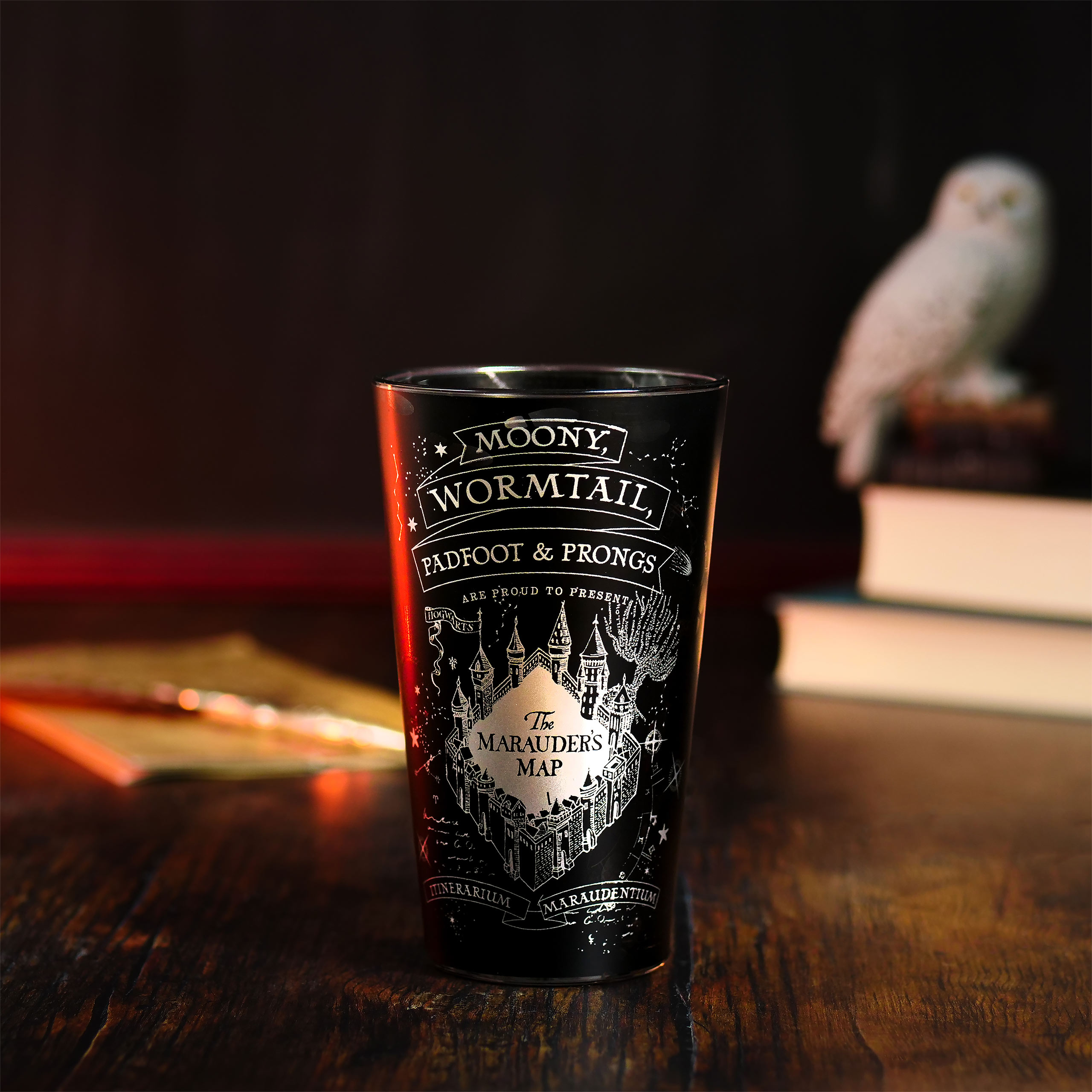Harry Potter - Karte des Rumtreibers Glas schwarz