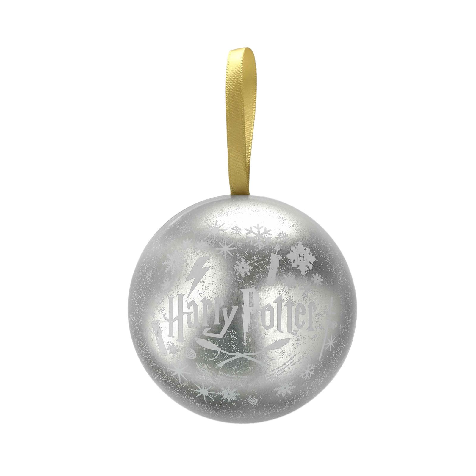 Harry Potter - Weihnachtskugel mit Hufflepuff Wappen Kette