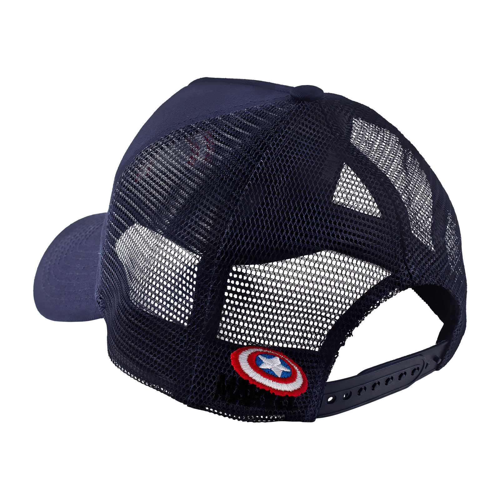 Captain America - Shield Logo Mesh Basecap blau