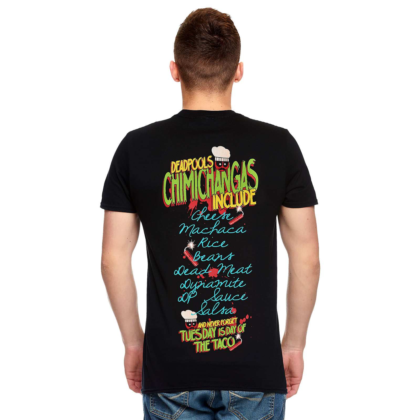 Deadpool - Chimichangas Love T-Shirt schwarz