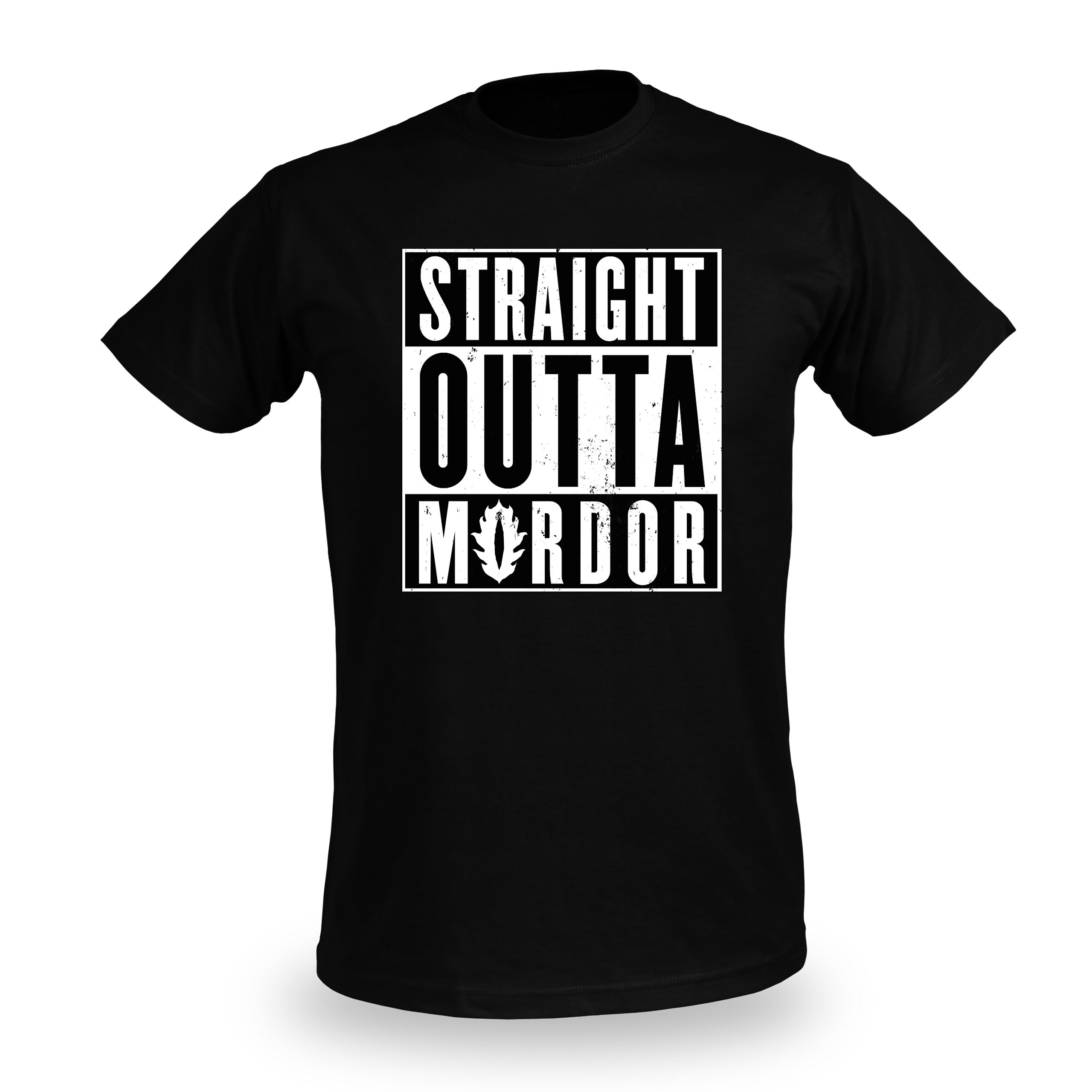 Straight Outta Mordor - T-Shirt schwarz