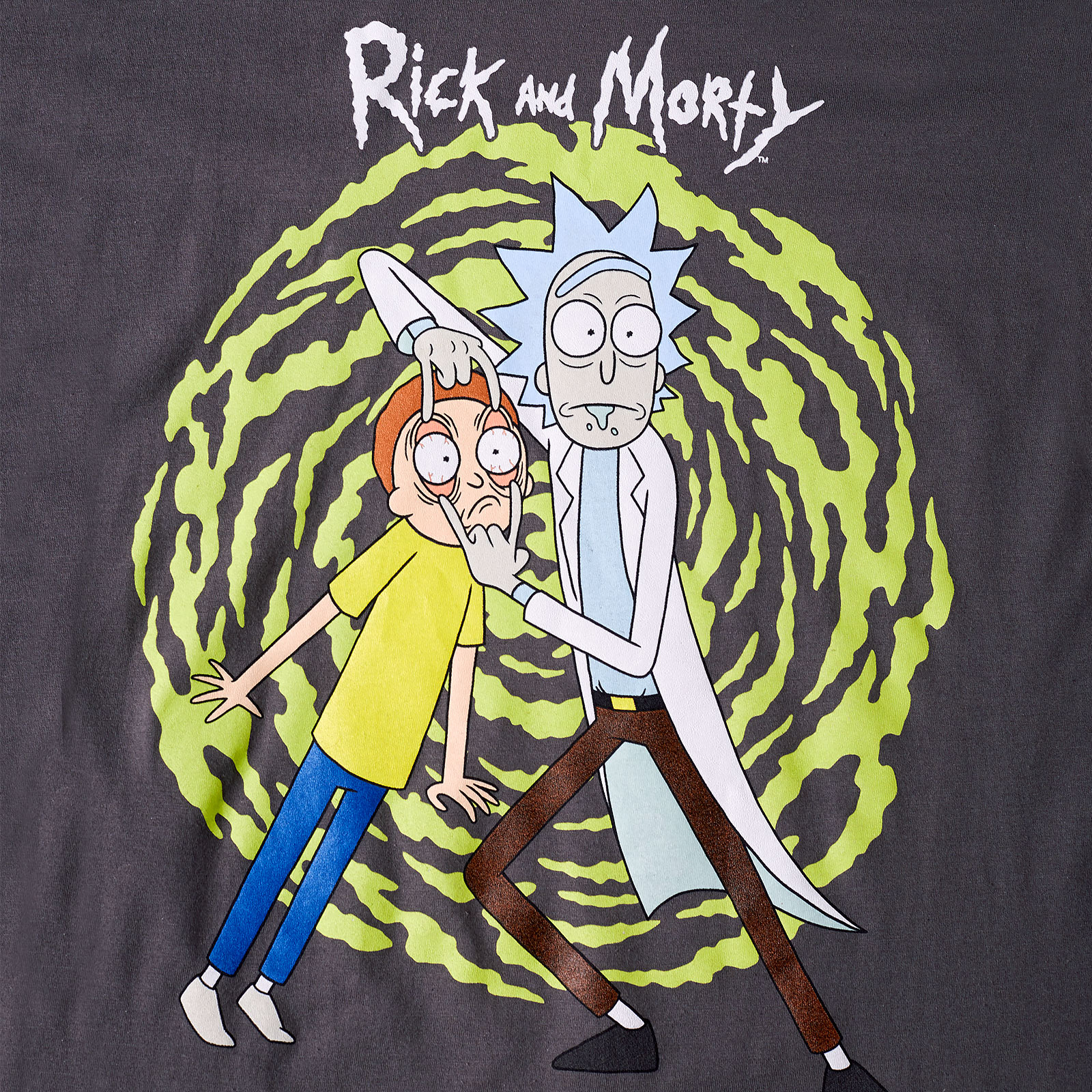 Rick and Morty - Spiral T-Shirt grau