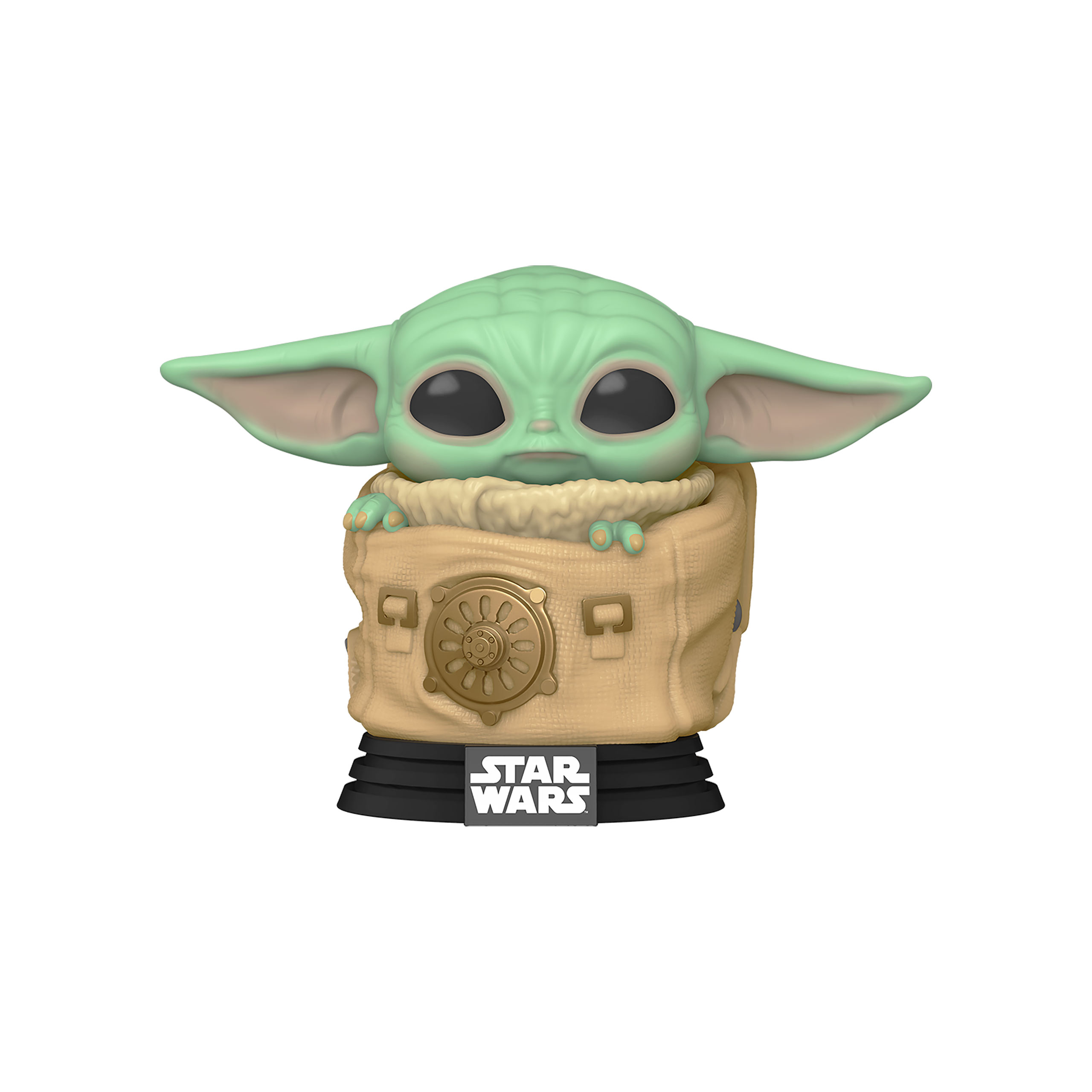 Bagtrotter Kindergartenrucksack 31 Cm – Star Wars The Mandalorian Baby Yoda Design – Grau-schwarz, 2 Taschen