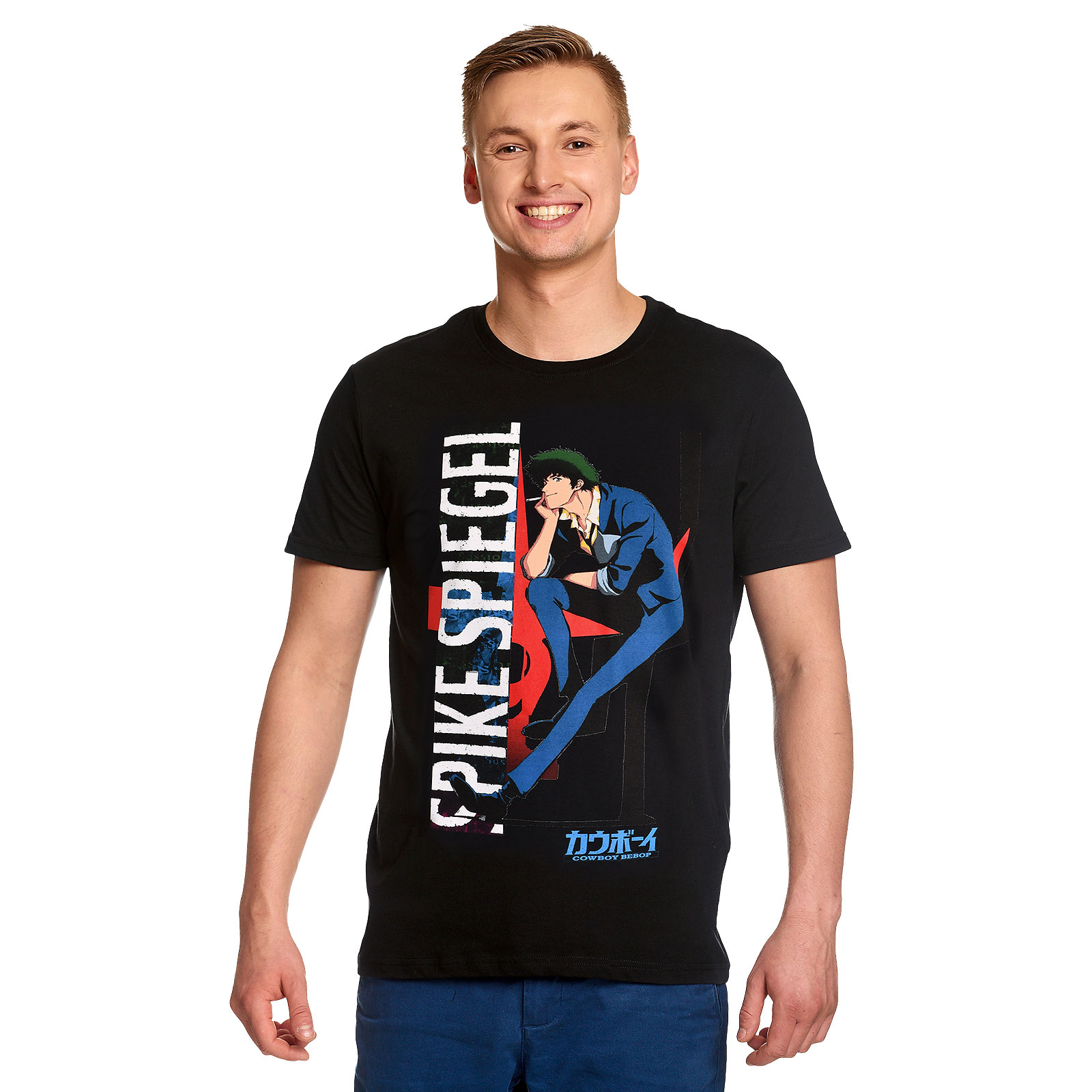 Cowboy Bebop - Spike Spiegel Character T-Shirt schwarz