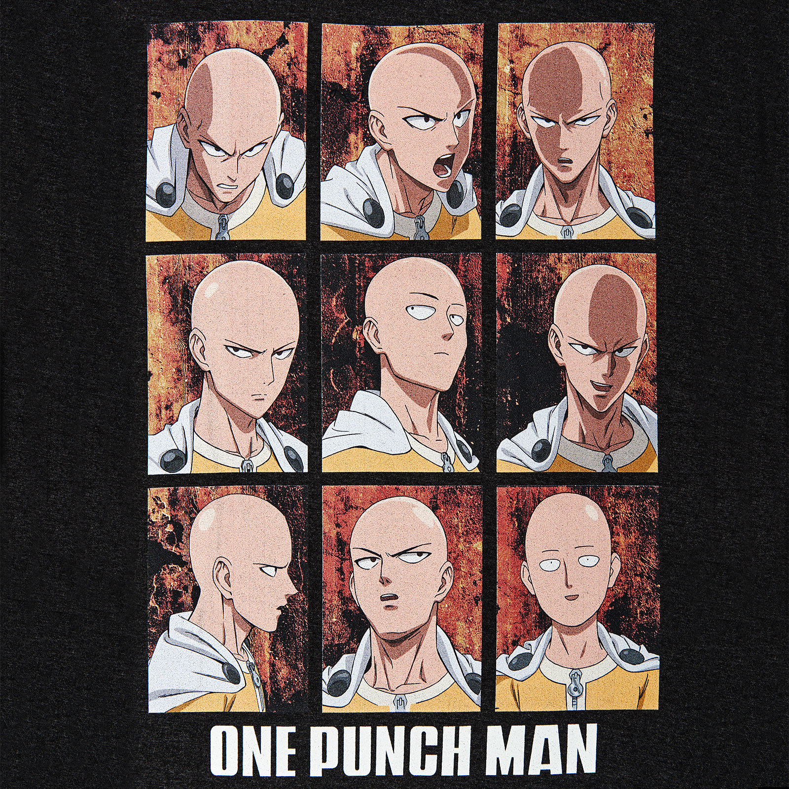 One Punch Man - Emotions of Saitama T-Shirt grau