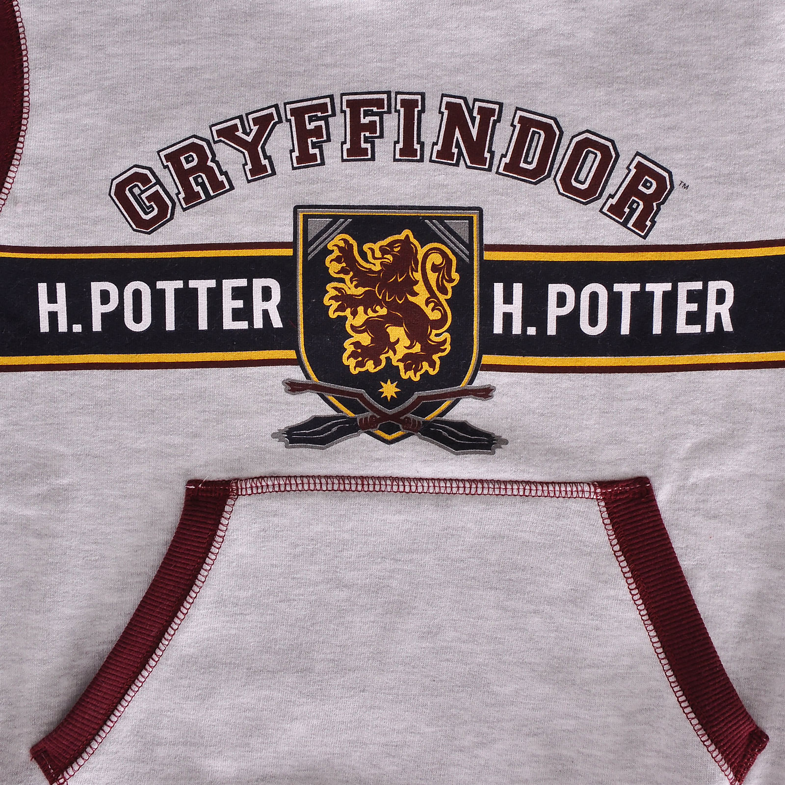 Harry Potter - Gryffindor Kinder Hoodie grau-rot