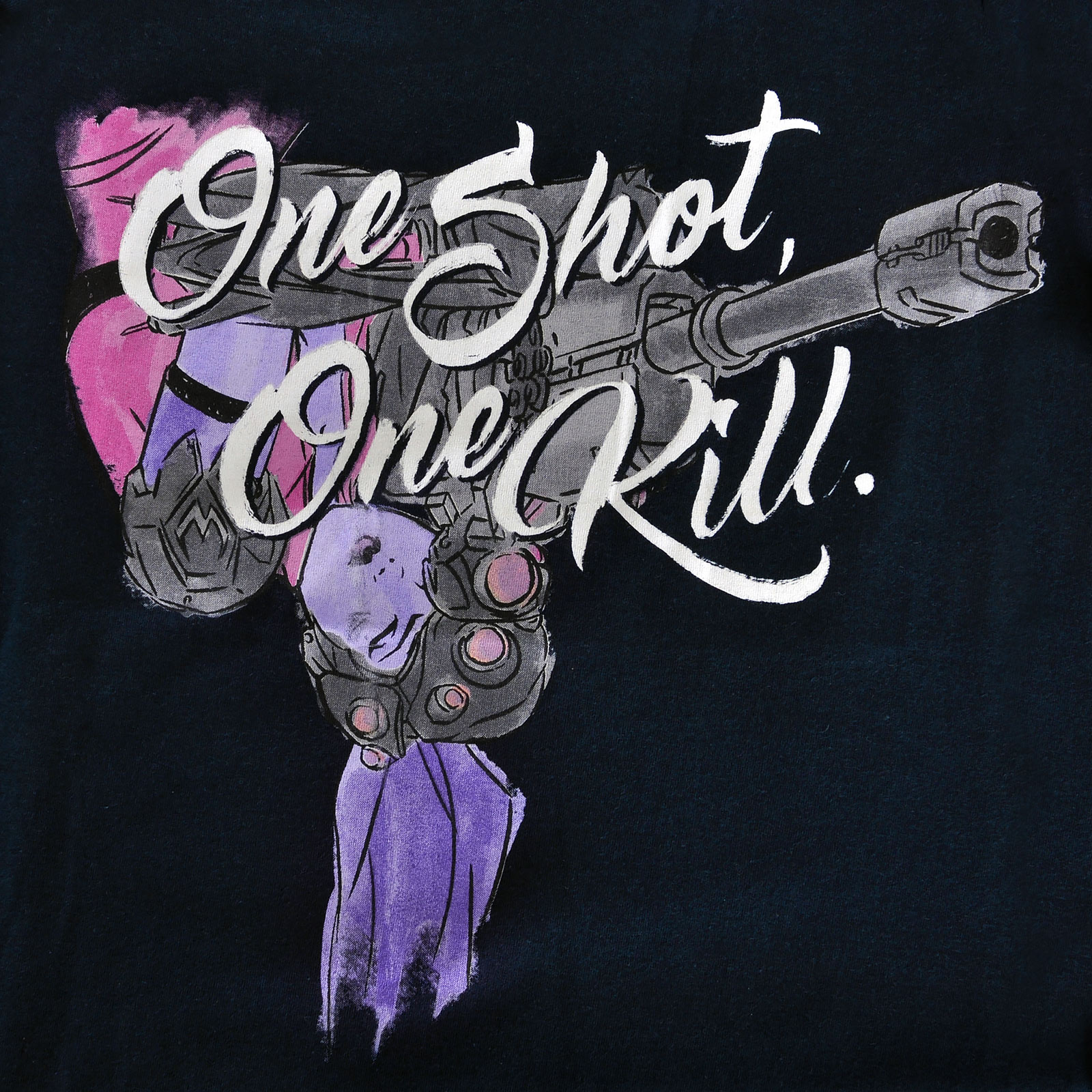 Overwatch - One Shot One Kill T-Shirt Damen blau