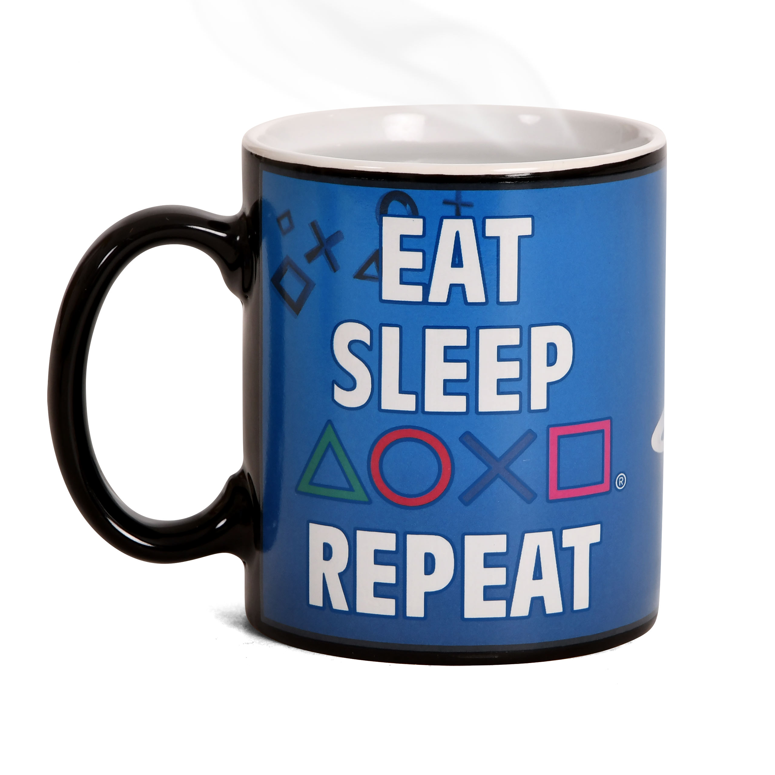 PlayStation - Eat Sleep Repeat Thermoeffekt Tasse