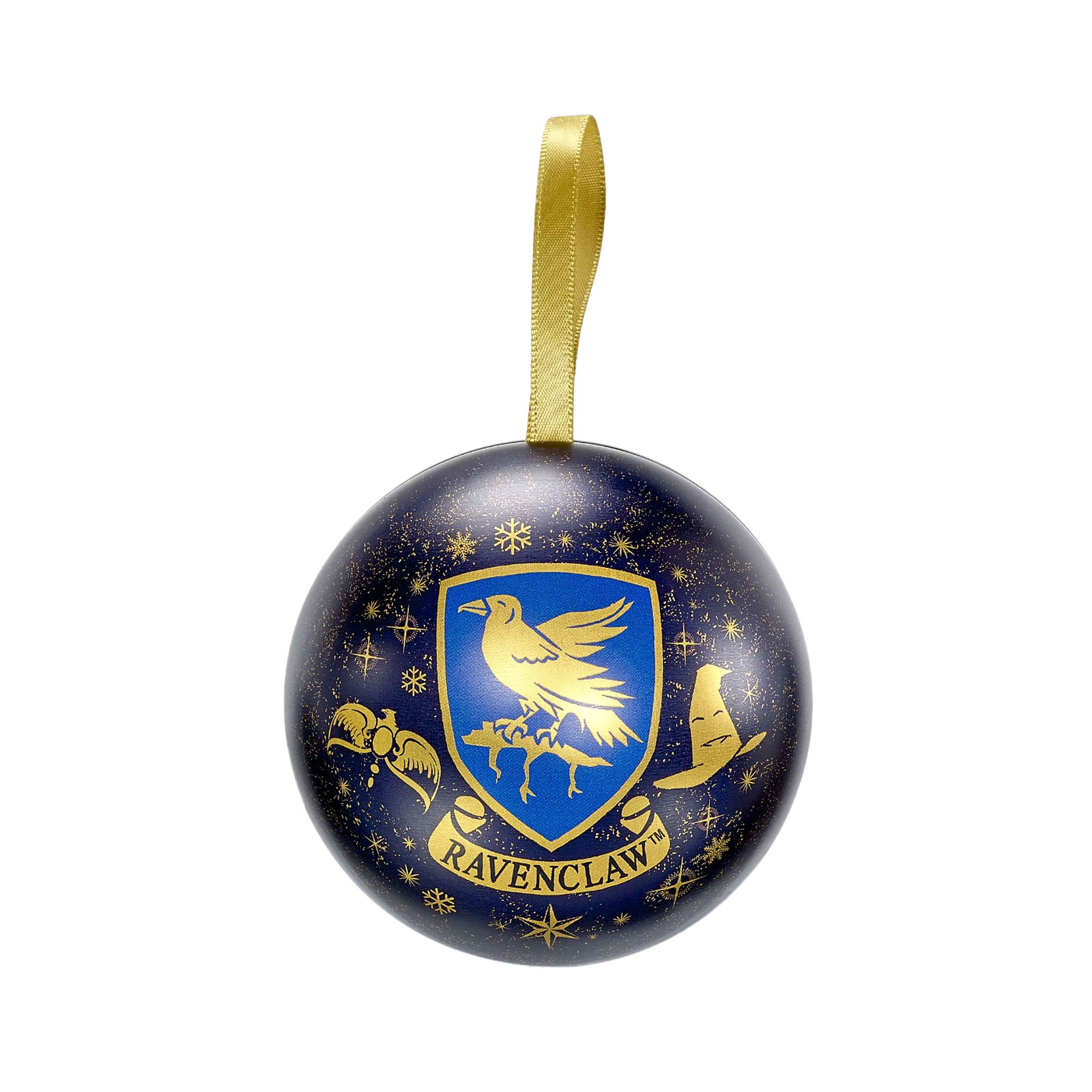 Harry Potter - Weihnachtskugel mit Ravenclaw Wappen Kette