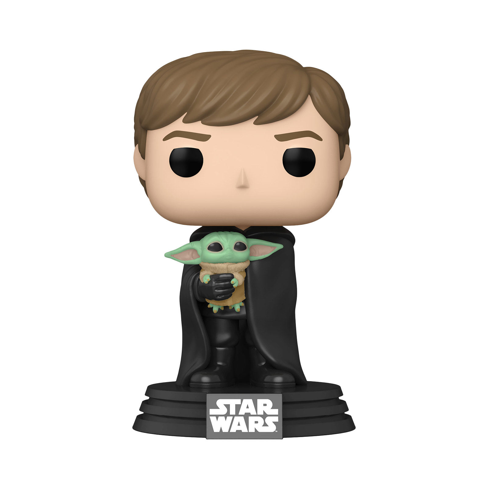 Luke Skywalker mit Grogu Funko Pop Wackelkopf-Figur - Star Wars The Mandalorian