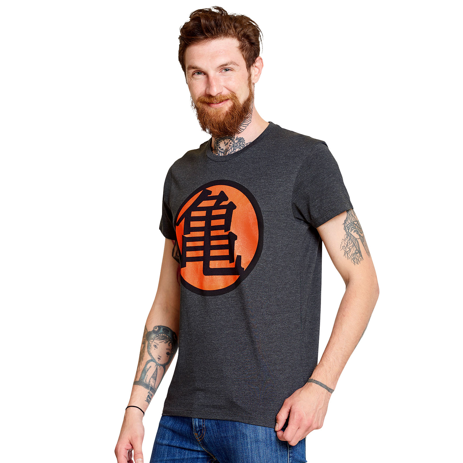 Dragon Ball - Kame Symbol T-Shirt grau
