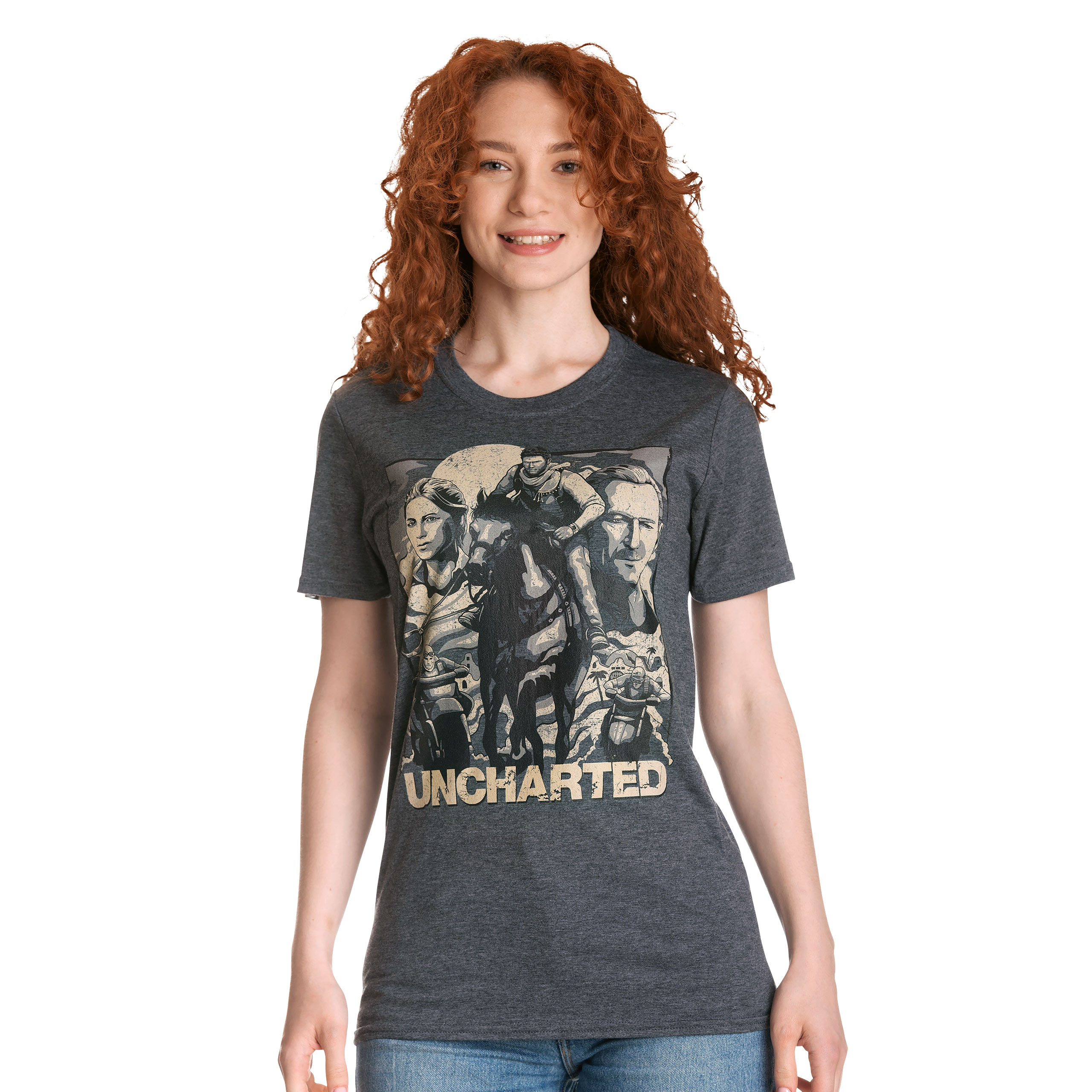 Uncharted - Cover Page T-Shirt grau