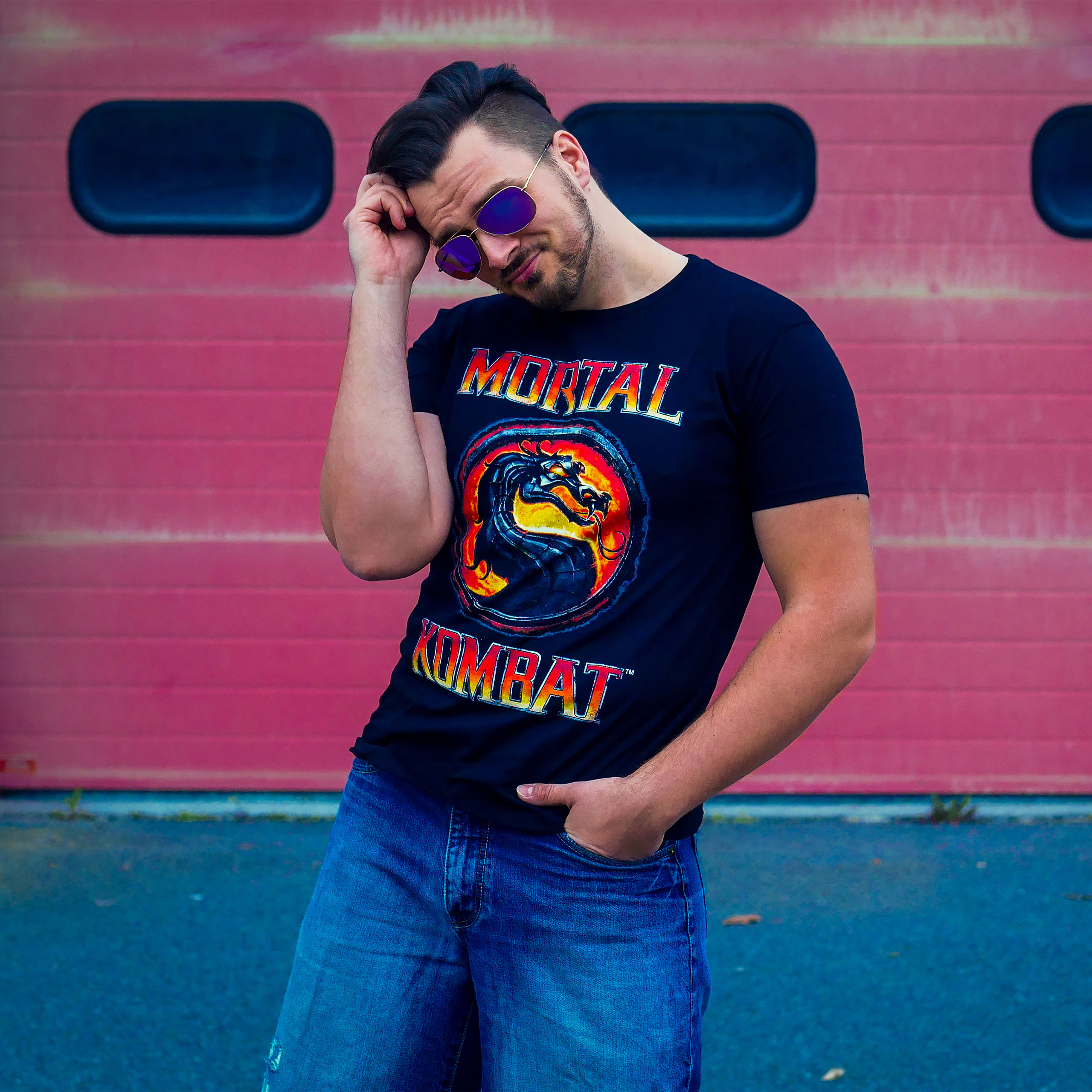 Mortal Kombat - Logo T-Shirt schwarz