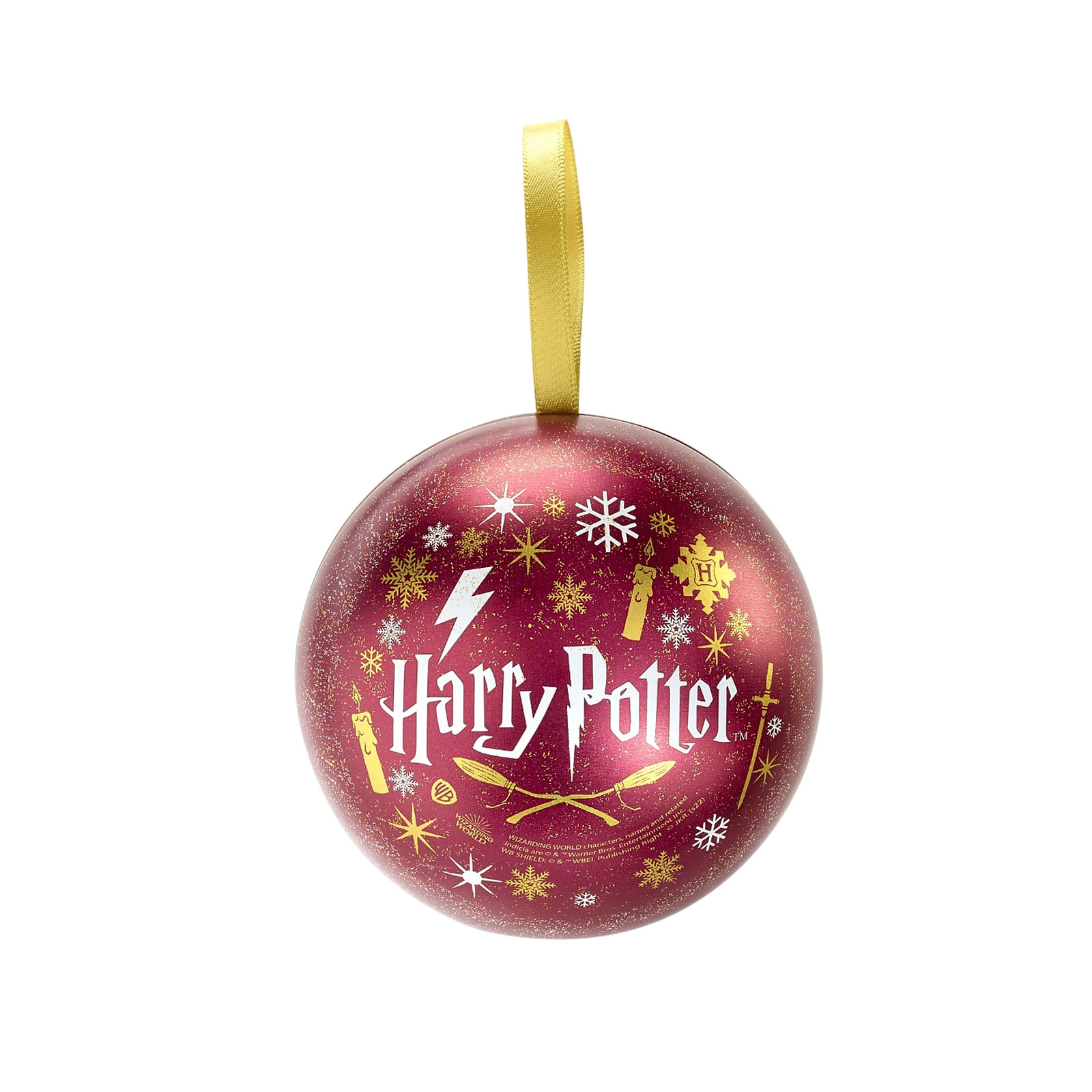 Harry Potter - Weihnachtskugel mit Fawkes Kette