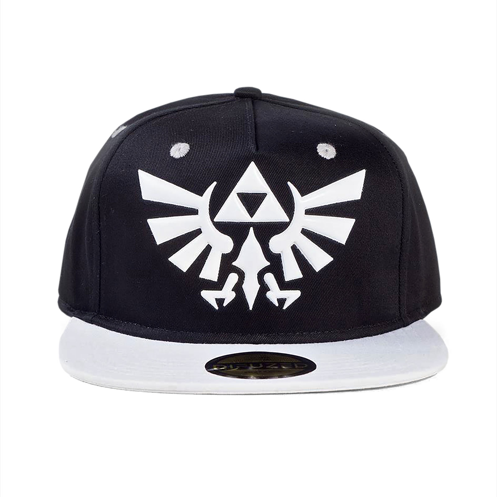 Zelda - Hyrule Logo Snapback Cap schwarz-weiß
