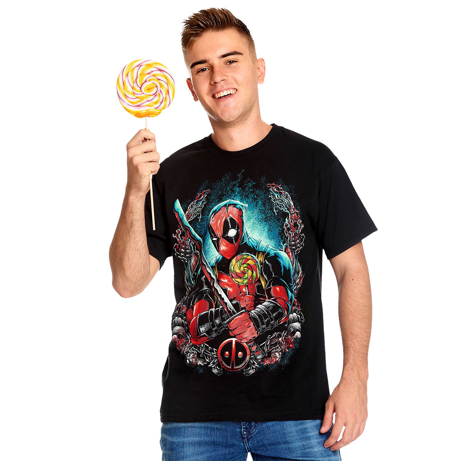 Deadpool - Lollipop T-Shirt schwarz