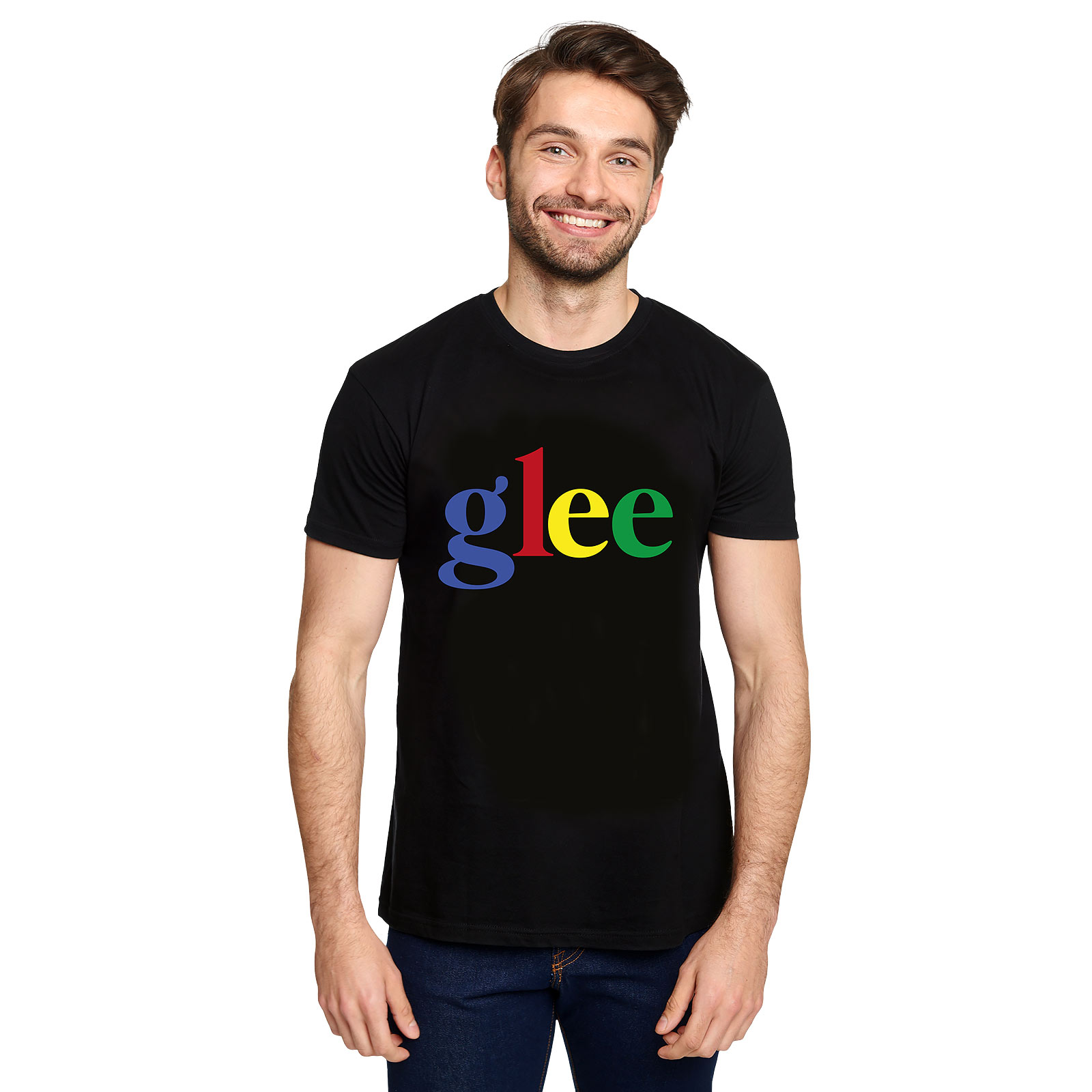 Color Code Logo T-Shirt für Glee Fans schwarz