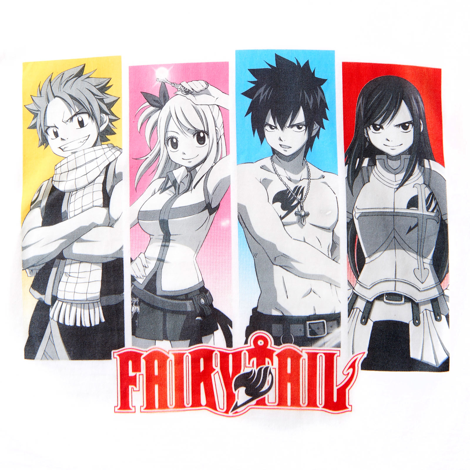 Fairy Tail - Team T-Shirt Damen weiß