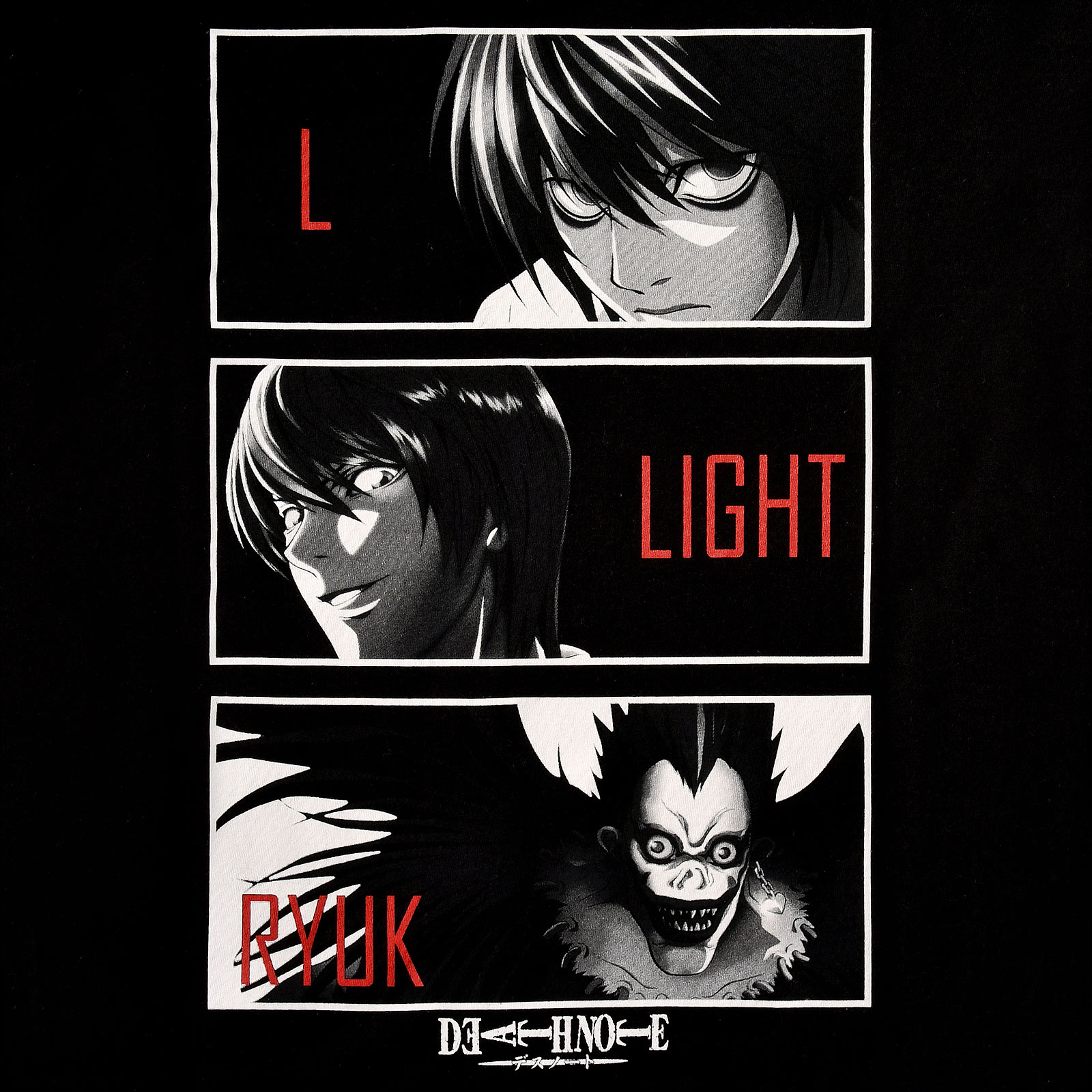 Death Note - Characters T-Shirt schwarz