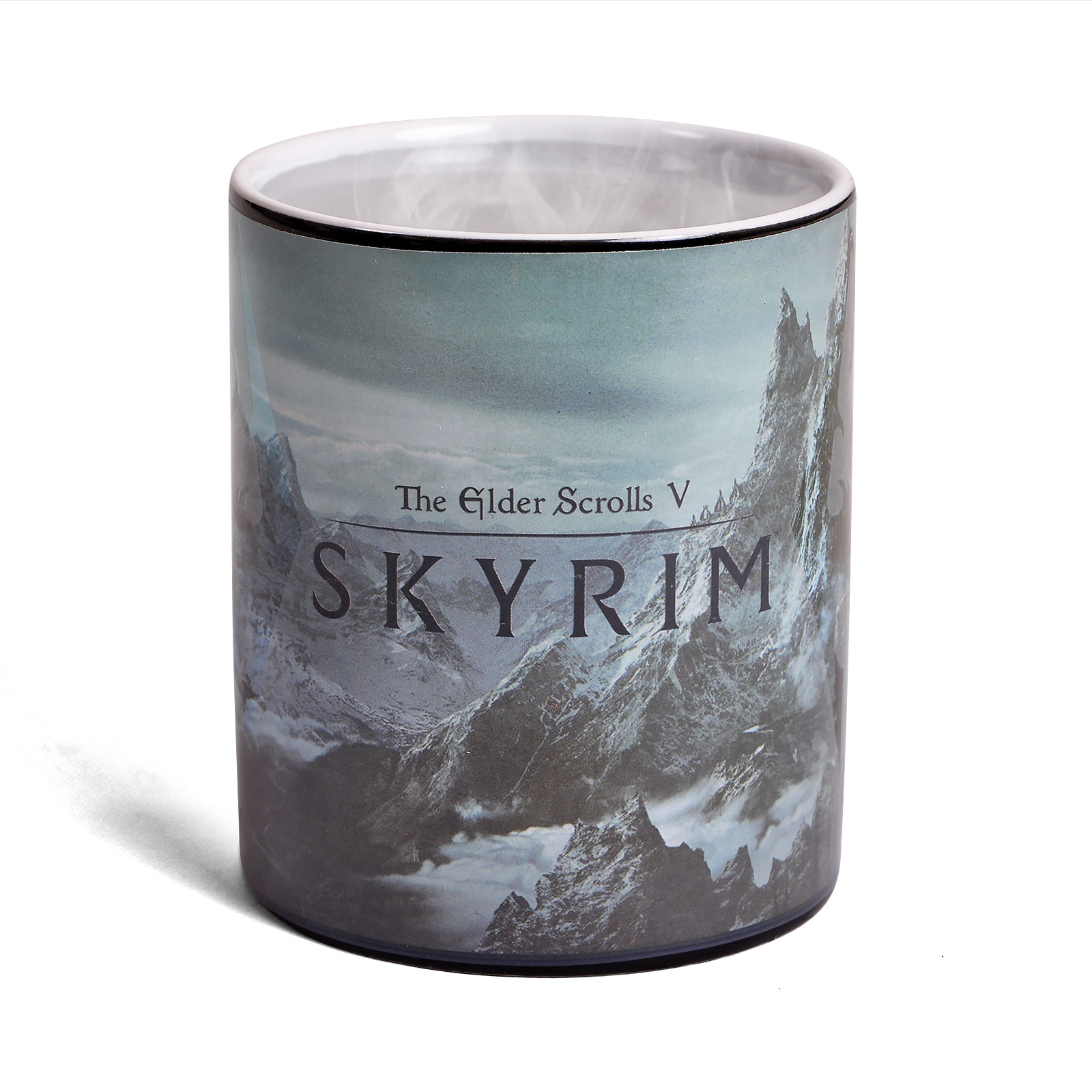 Skyrim - Dragon Logo Thermoeffekt Tasse