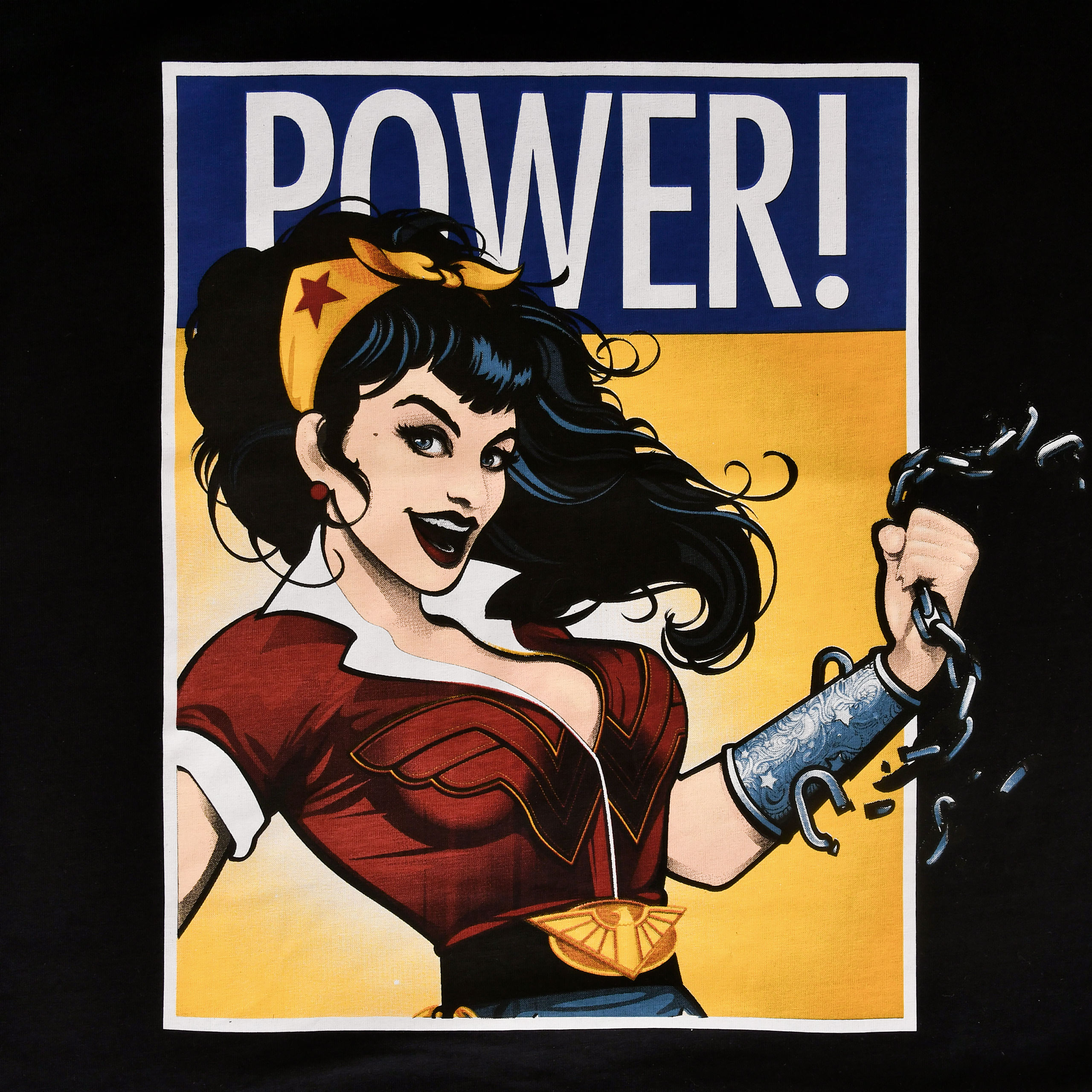 Wonder Woman - We Can Do It! T-Shirt Damen schwarz