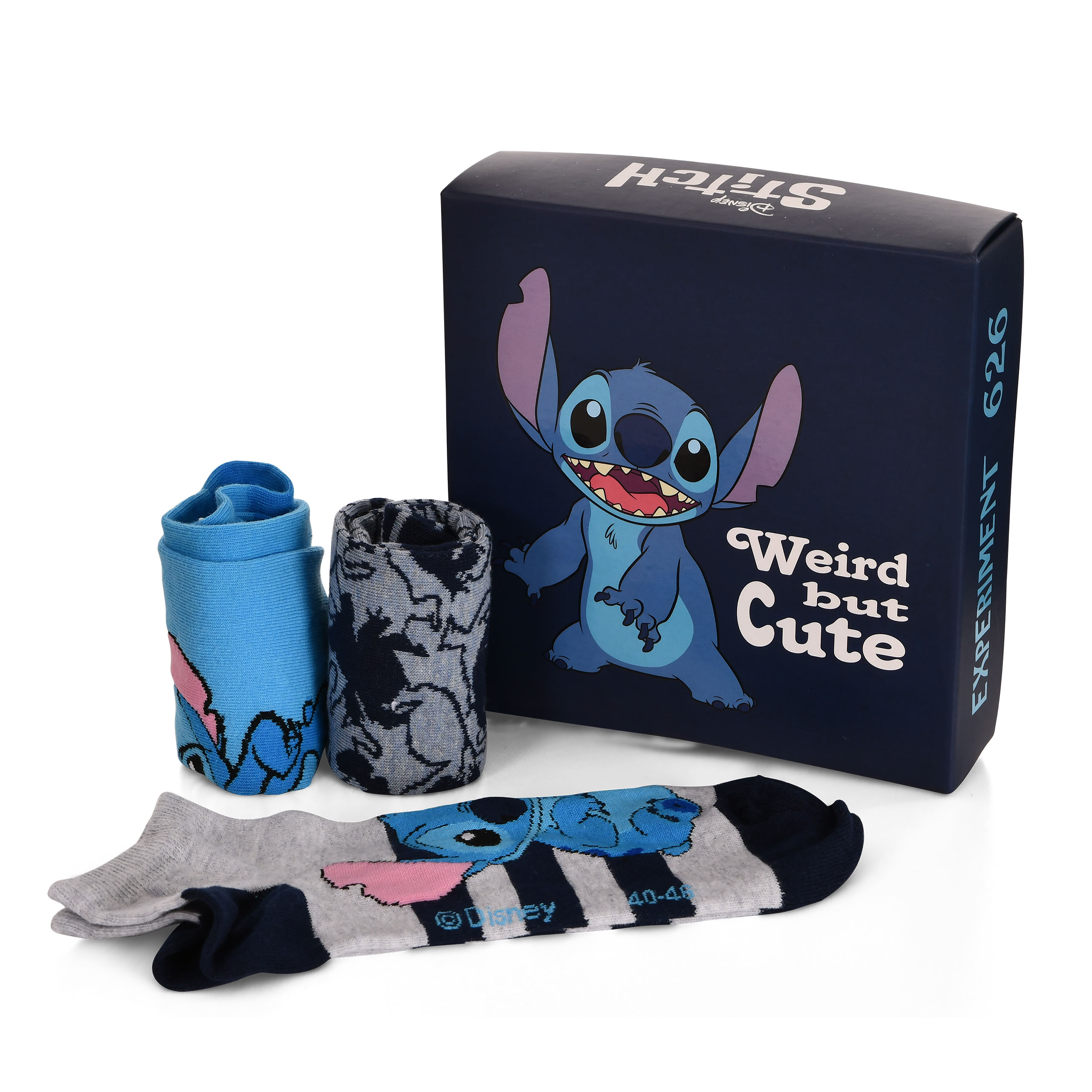 Lilo & Stitch Sneaker Socken 3er Set