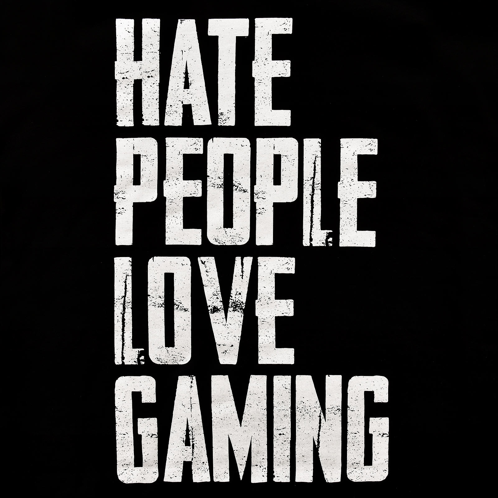Hate People Love Gaming T-Shirt schwarz