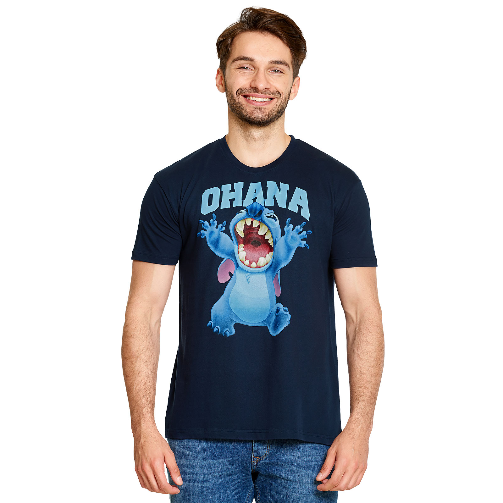 Lilo & Stitch - Ohana T-Shirt blau