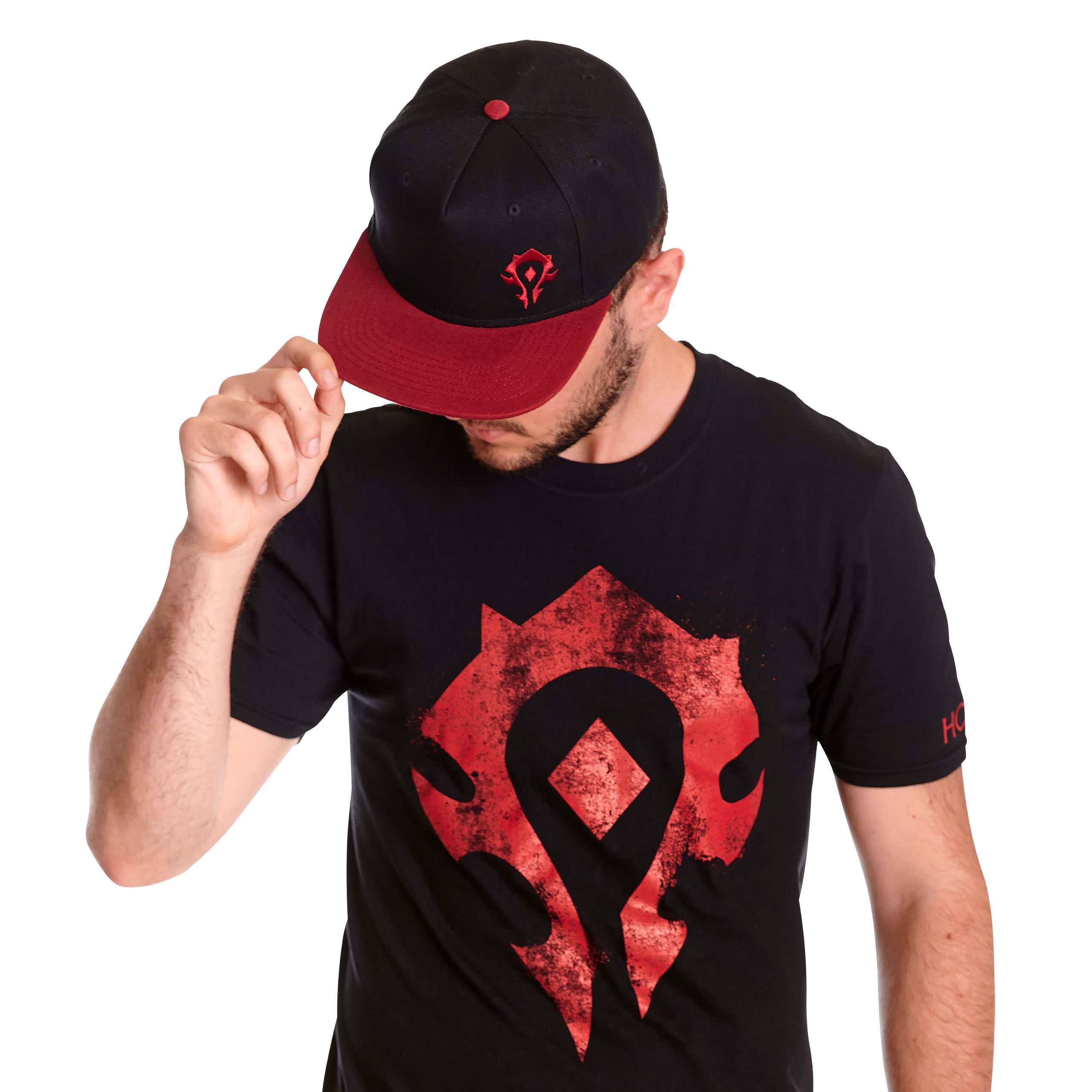 World of Warcraft - Horde Logo Snapback Cap schwarz-rot