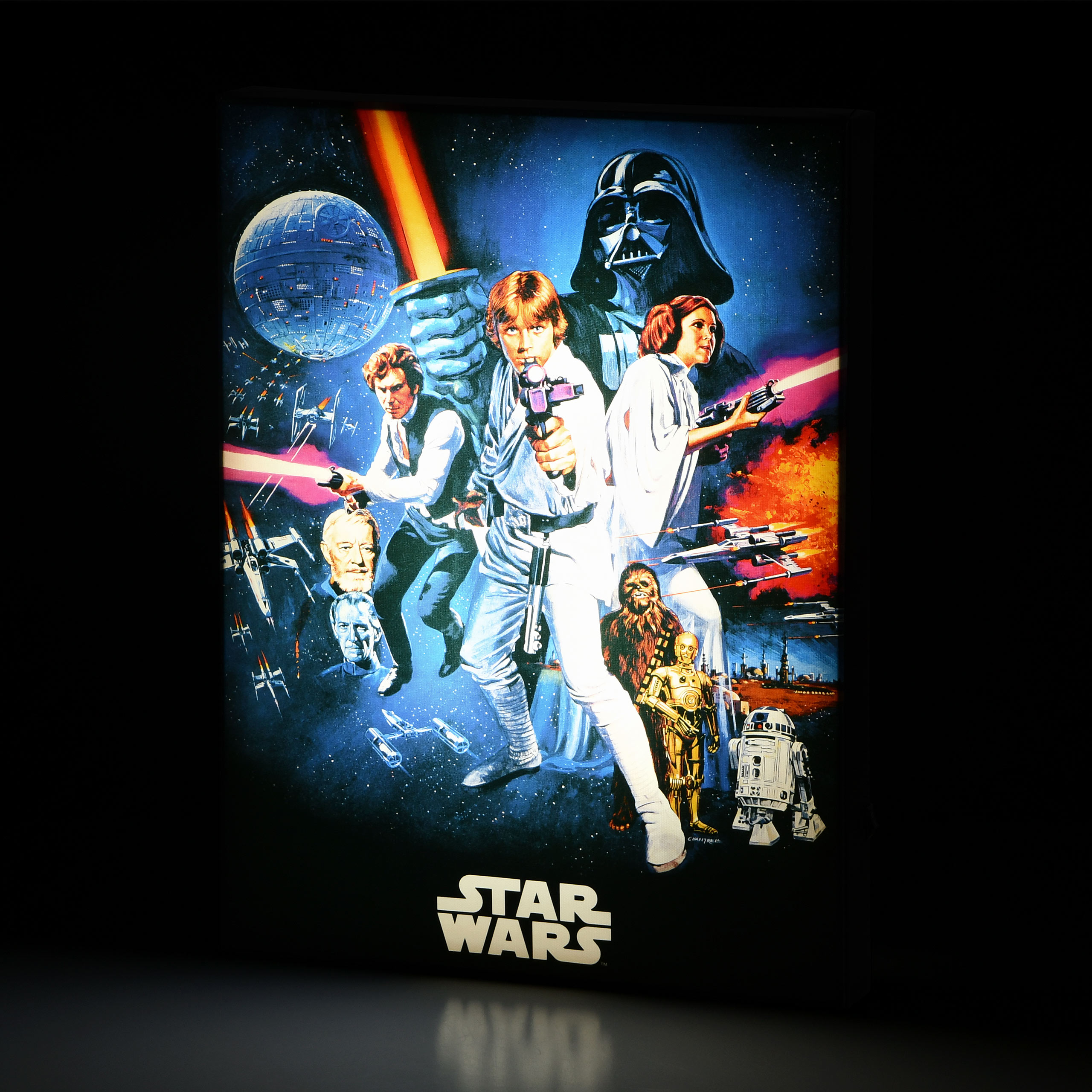 Star Wars - A New Hope Wandbild mit Licht