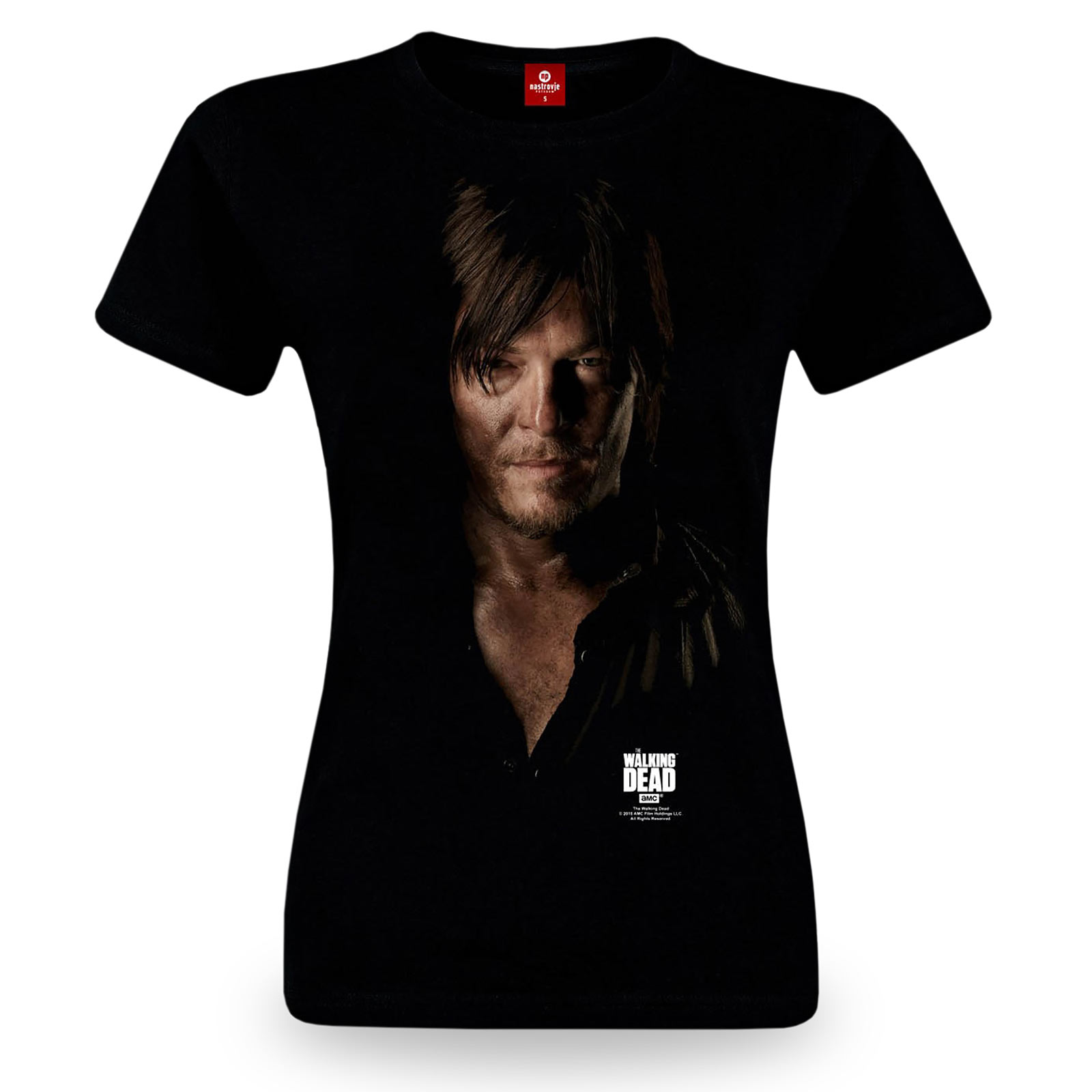 Walking Dead - Daryl Girlie Shirt schwarz