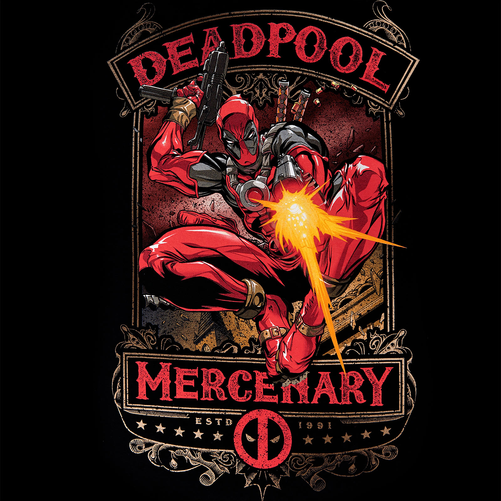 Deadpool - Mercenary T-Shirt schwarz