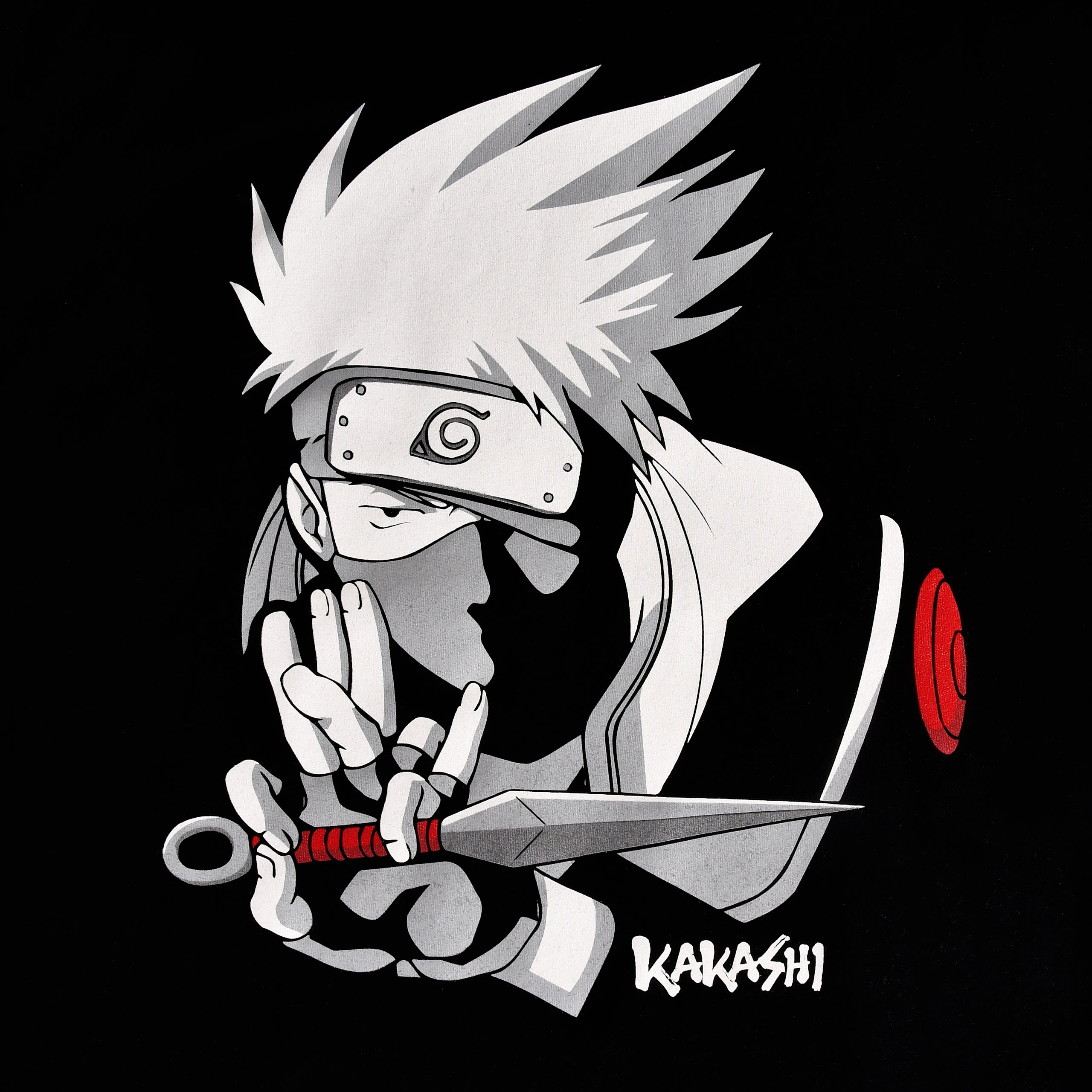 Naruto - Kakashi Hatake T-Shirt schwarz