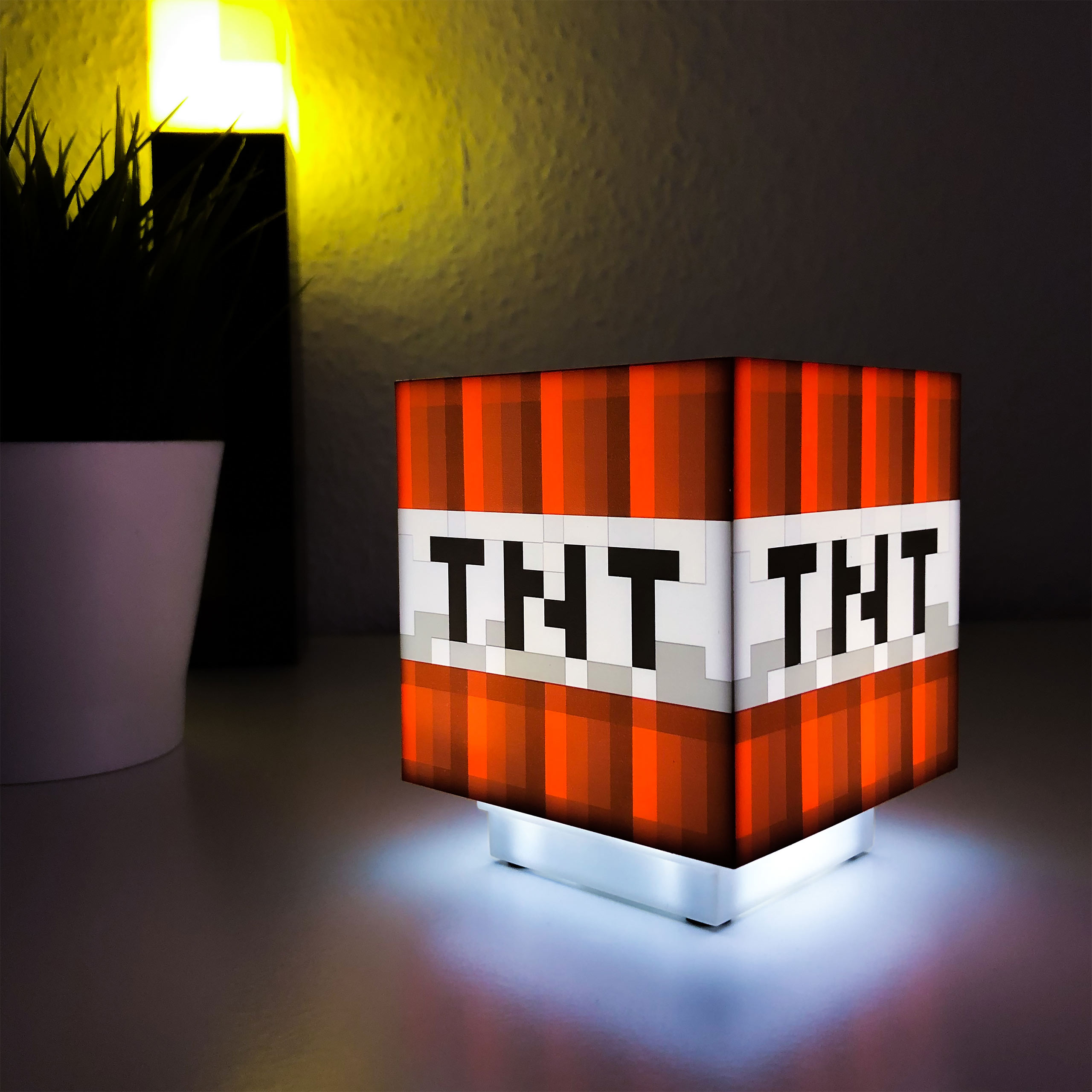 Minecraft - TNT Block Tischlampe mit Sound
