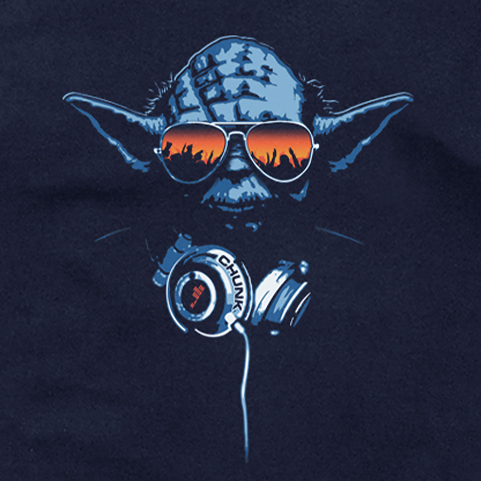 DJ Knight T-Shirt für Star Wars Fans blau