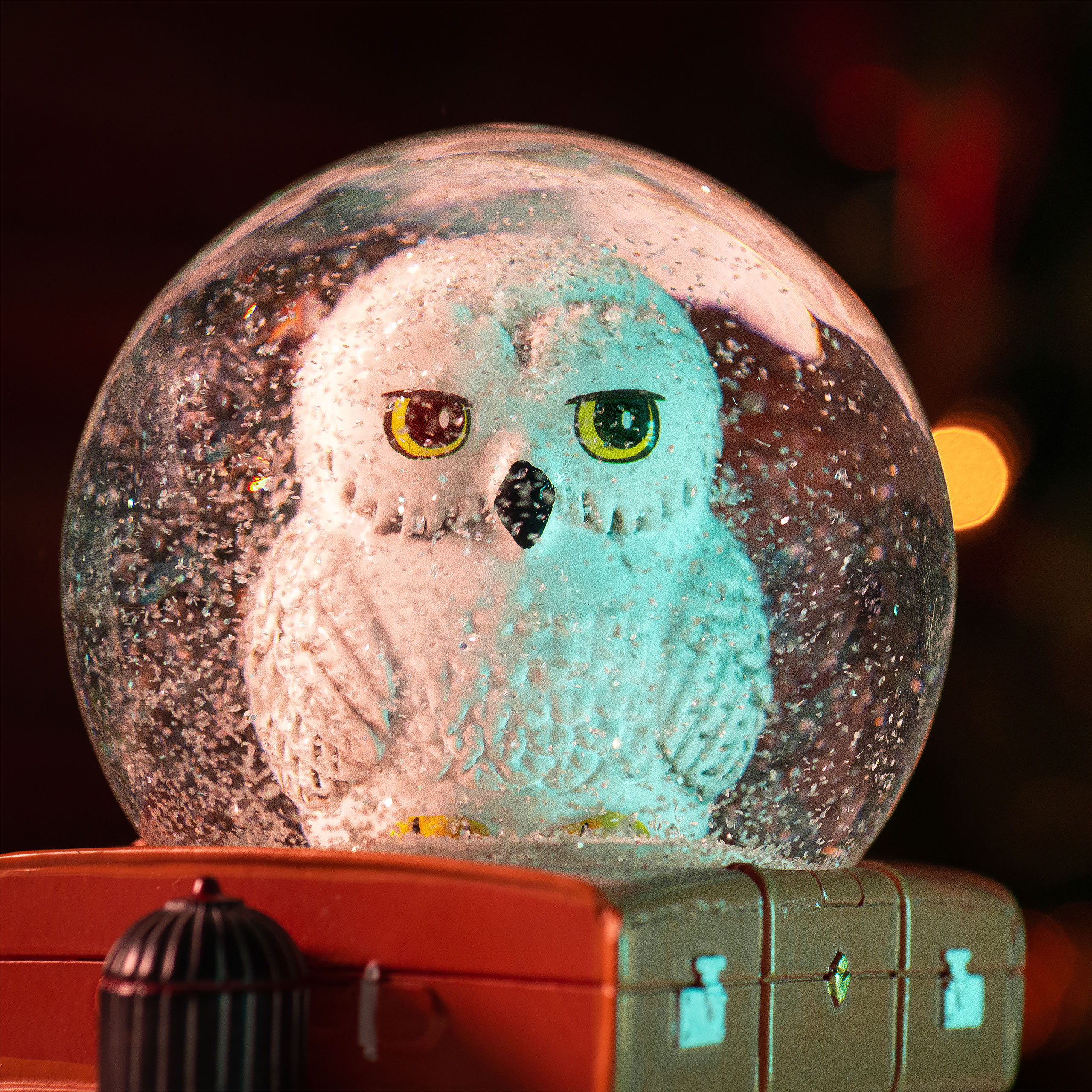 Harry Potter - Hedwig Schneekugel mit Glitter